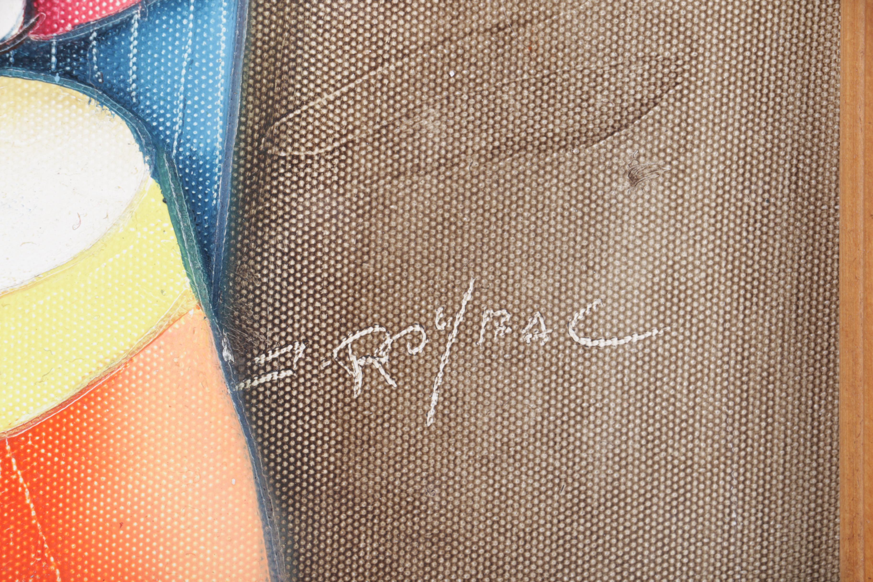 Joyce Roybal Oil Painting on Canvas of Musicians