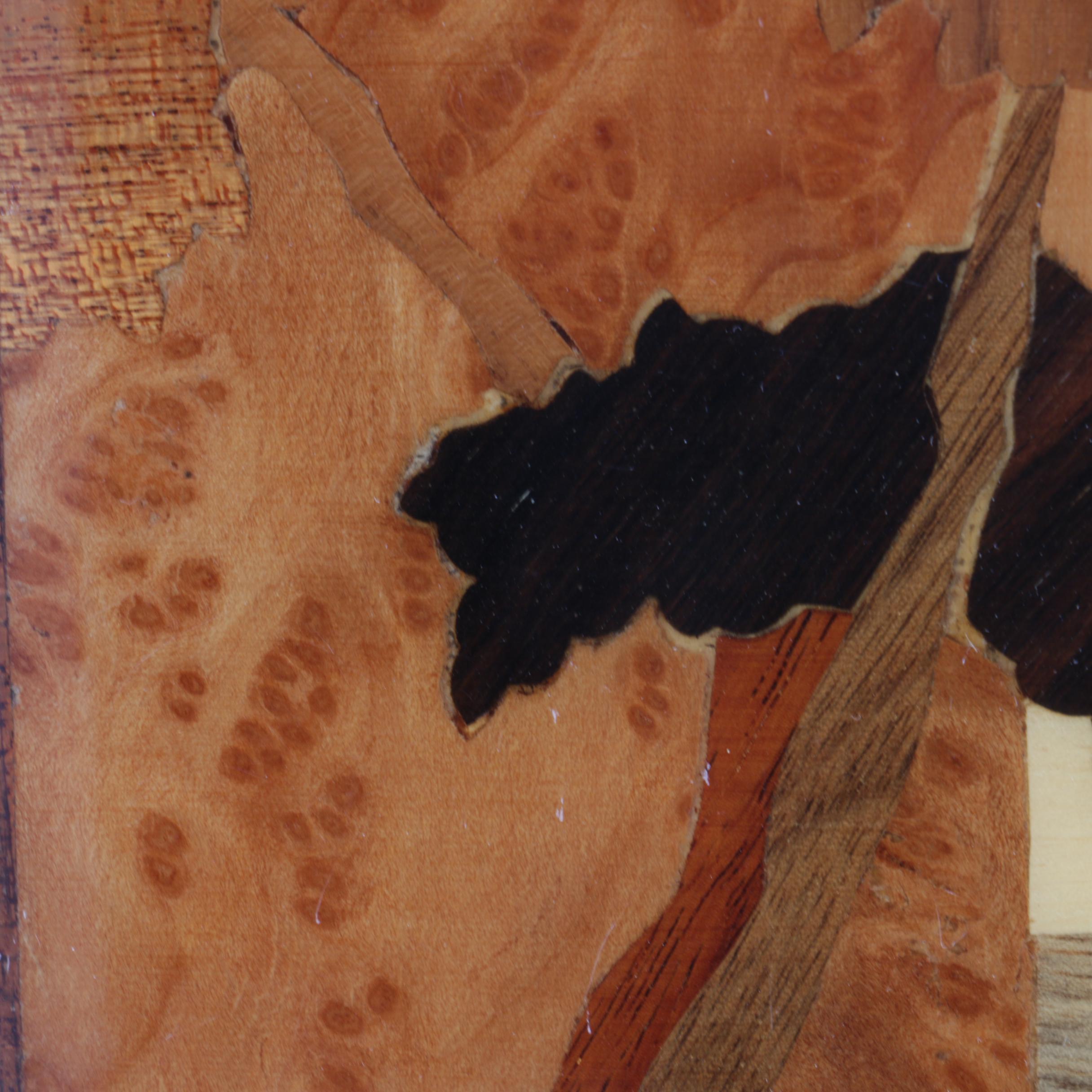 Marquetry Panel of a Coastal Scene