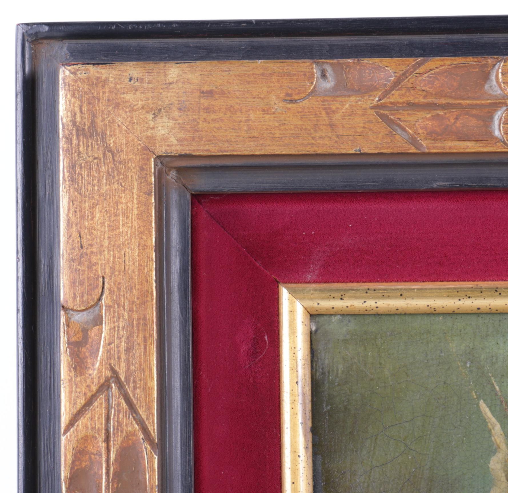 Acquanl Oil Painting of Battling Ships