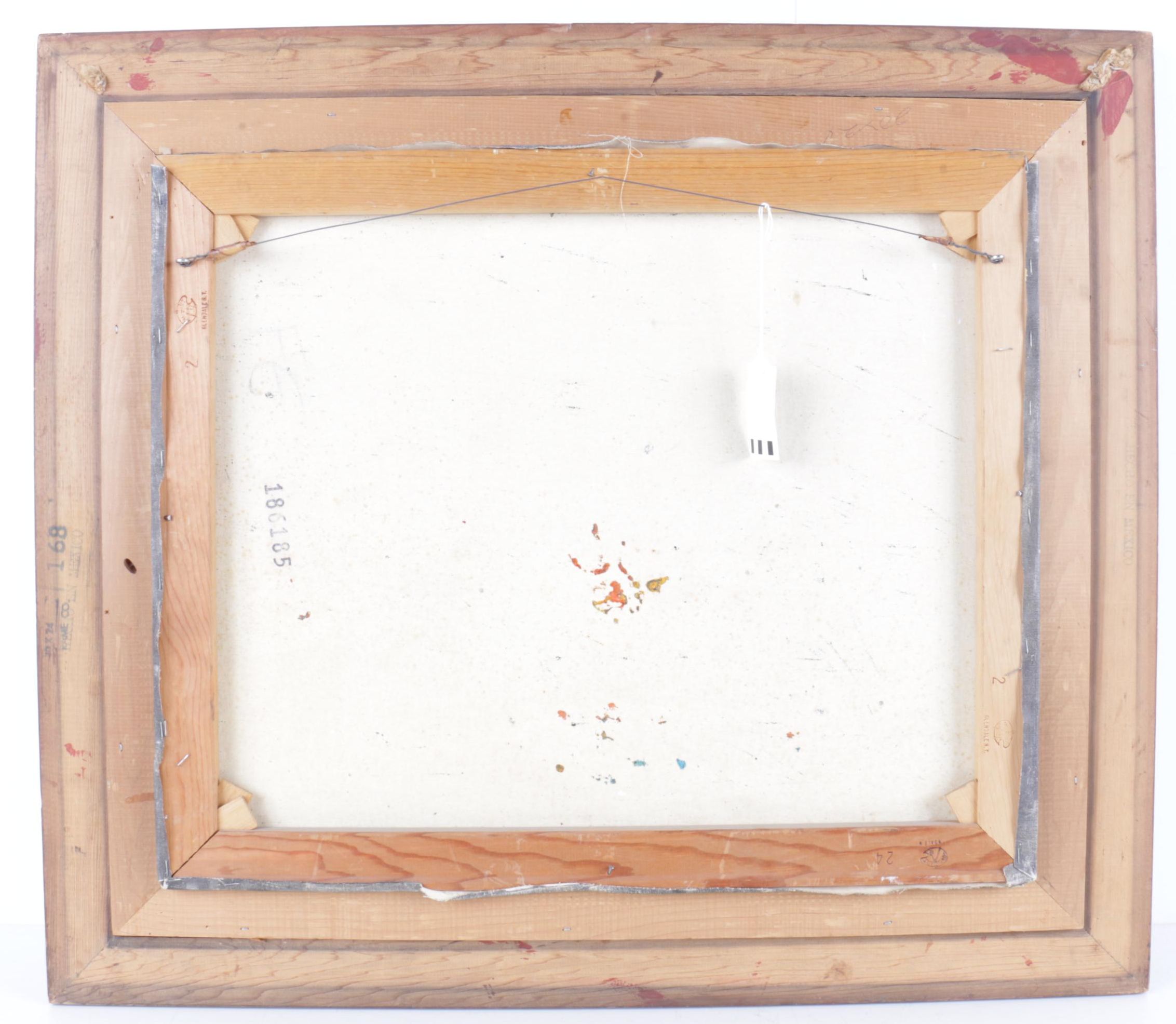 Acquanl Oil Painting of Battling Ships