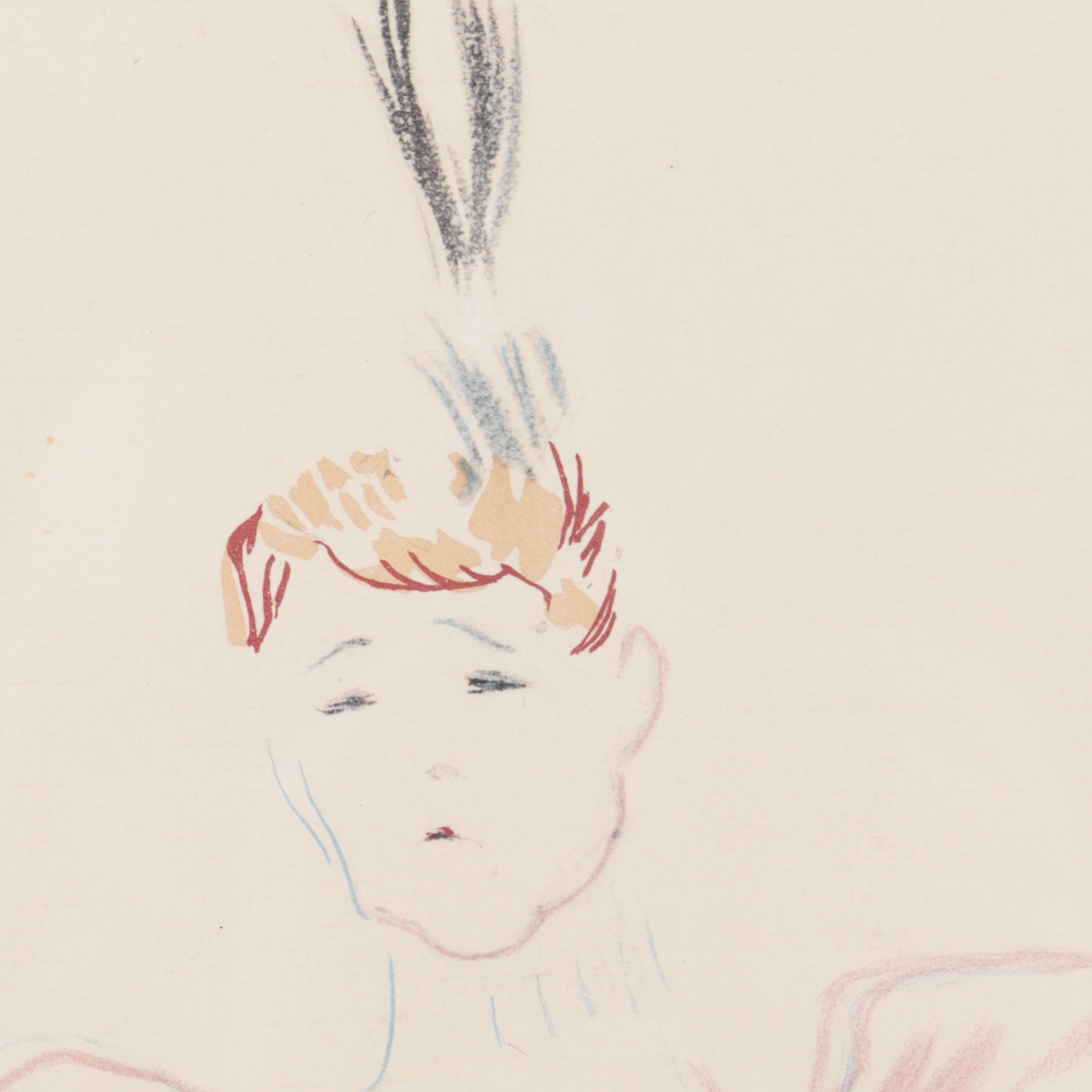 Lithograph after Henri de Toulouse-Lautrec's "Lucien Guitry et Jeanne Granier"