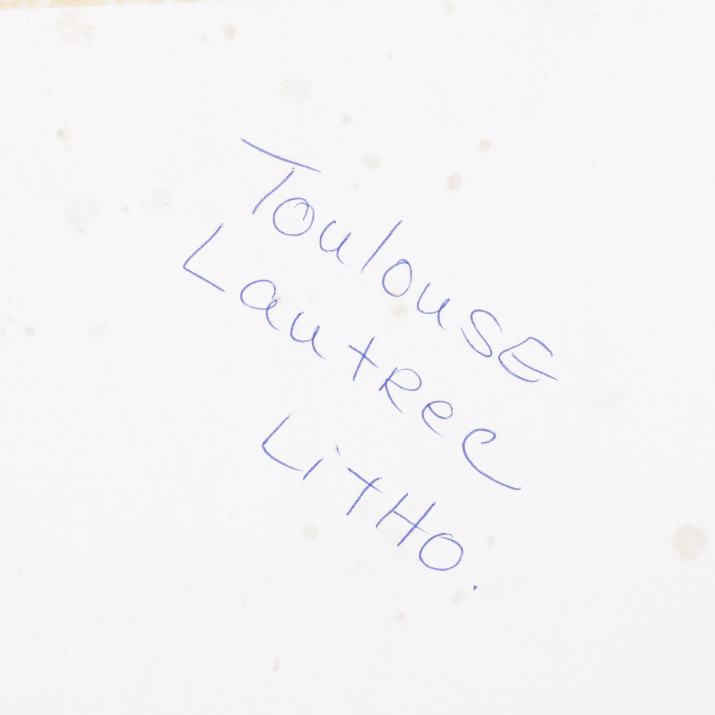 Lithograph after Henri de Toulouse-Lautrec's "Lucien Guitry et Jeanne Granier"