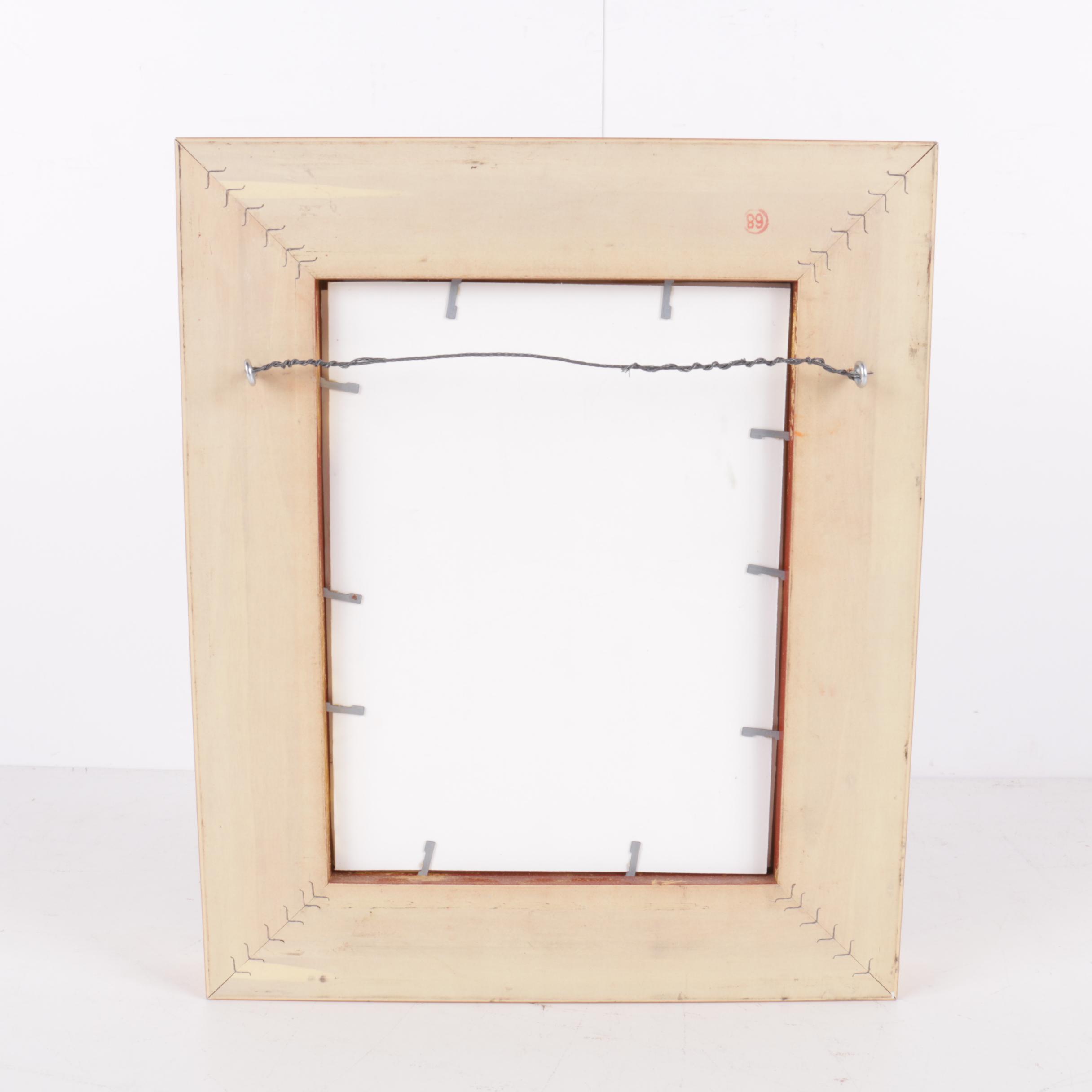 Rita Sarris Pastel Drawing on Paper of a Cardinal