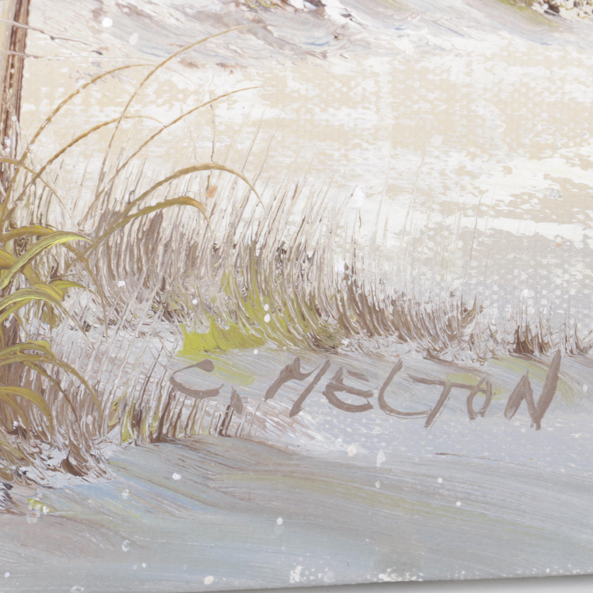 C. Melton Acrylic Painting on Canvas of Seascape