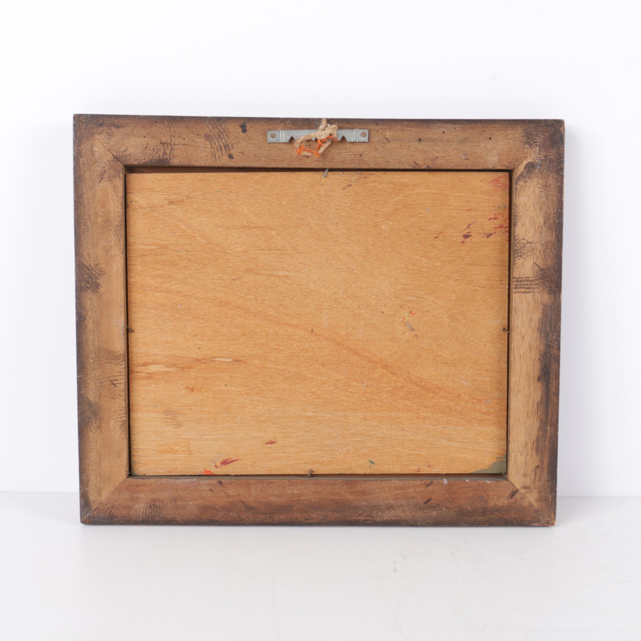 K. Houg Oil Painting of a Floral Arrangement