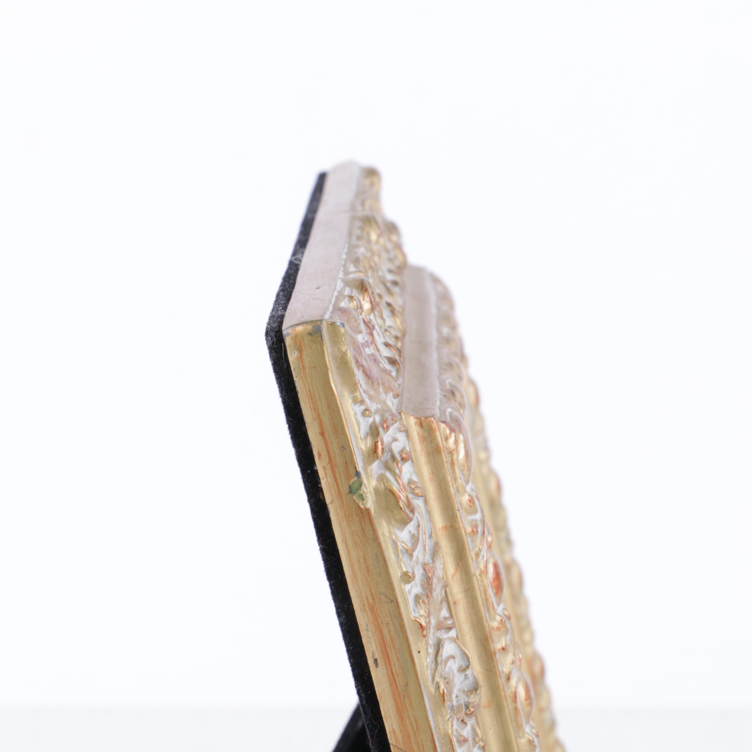 Oil Painting on Panel Landscape with Birch Trees