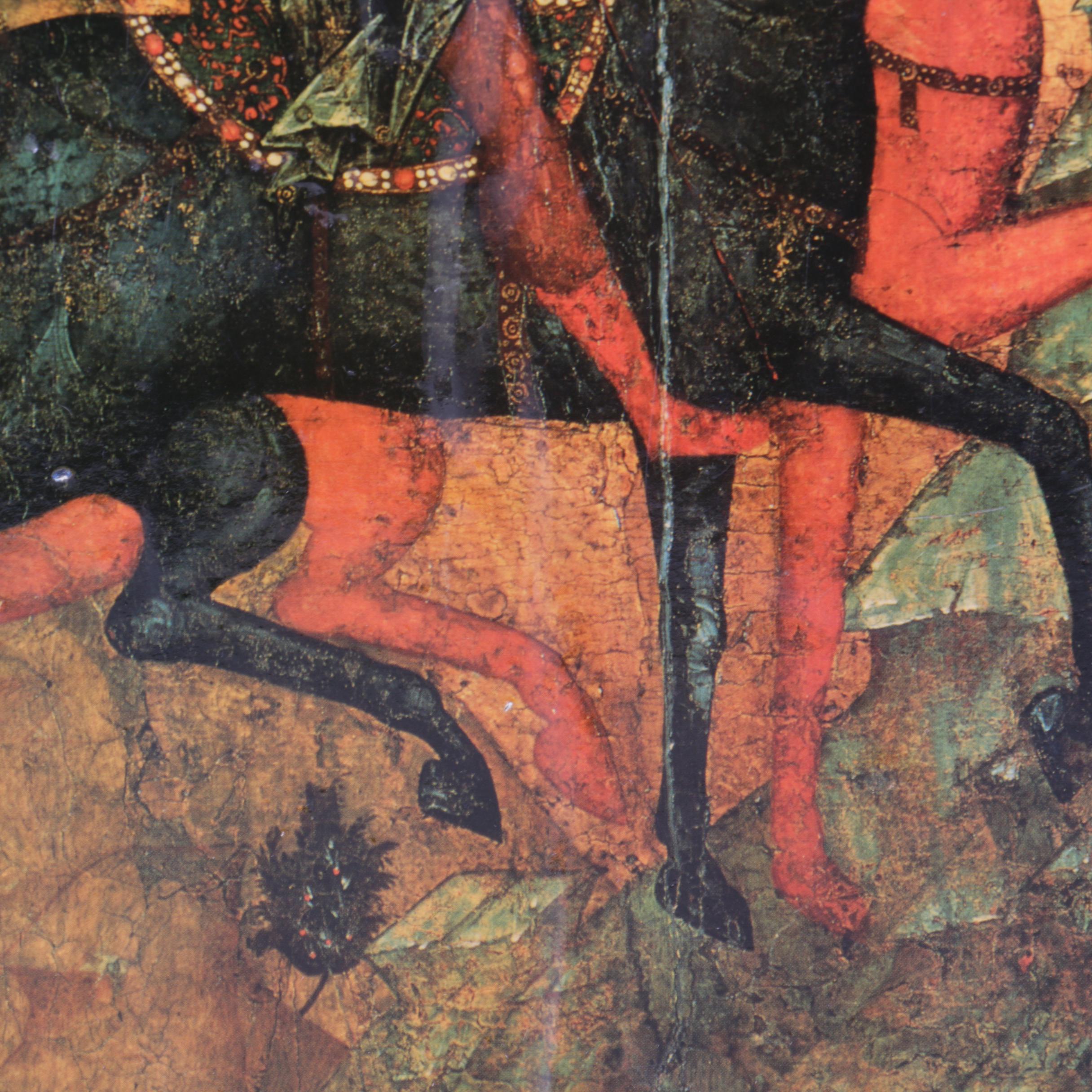 Reproduction Print After the Icon of Saints Boris and Gleb