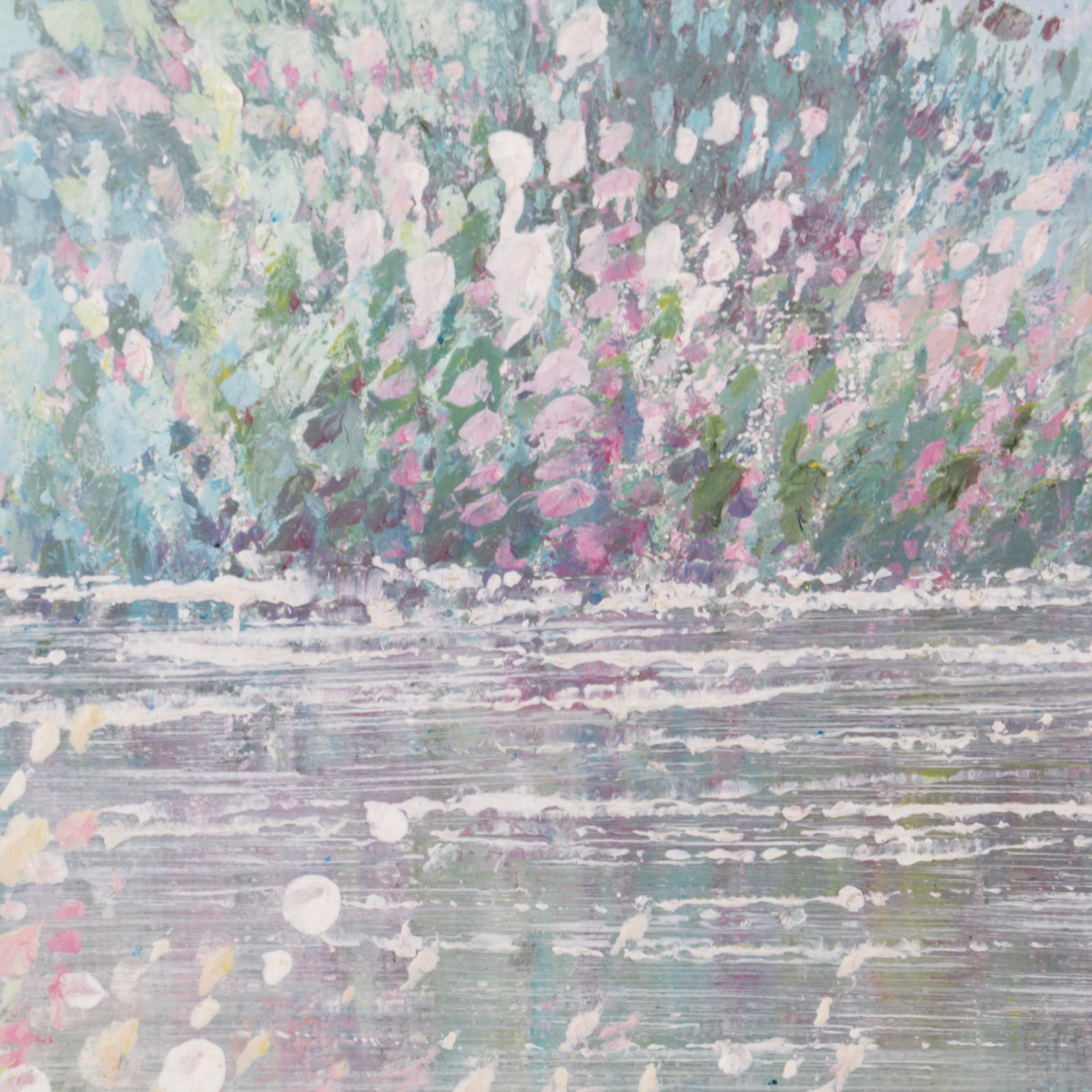 Oil Painting on Canvas of Pastoral Landscape