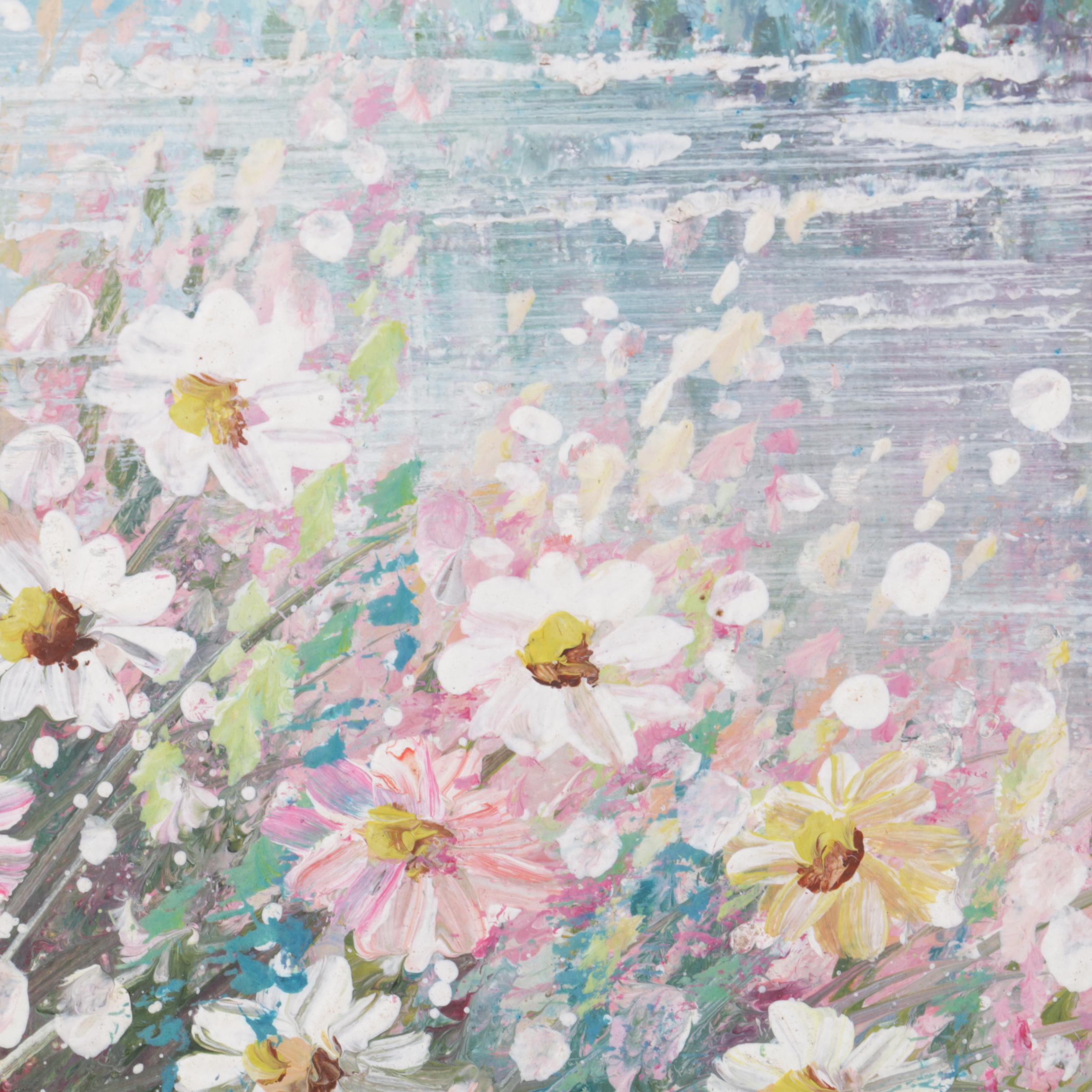 Oil Painting on Canvas of Pastoral Landscape