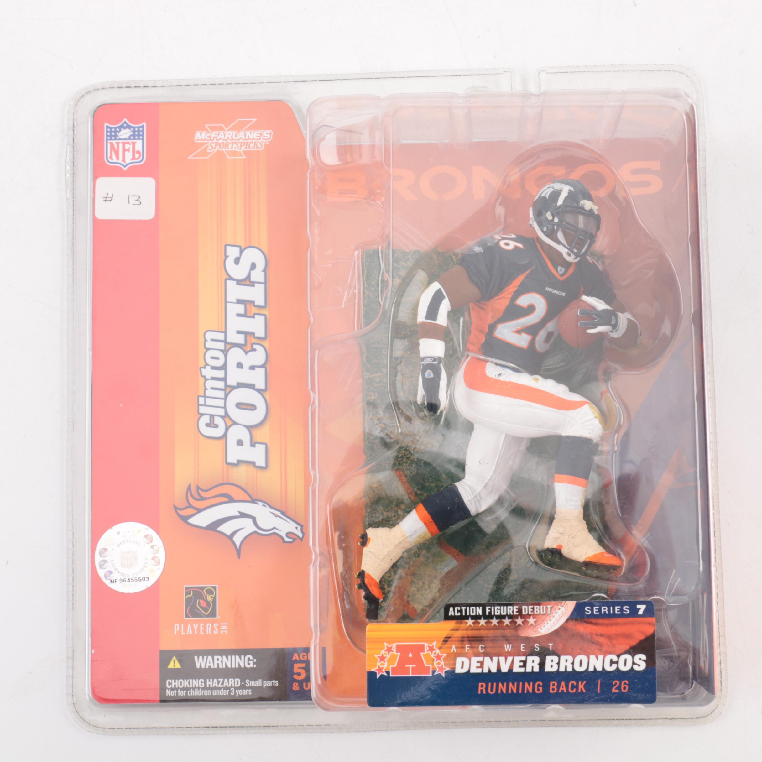 Seven NFL Legend Figurines