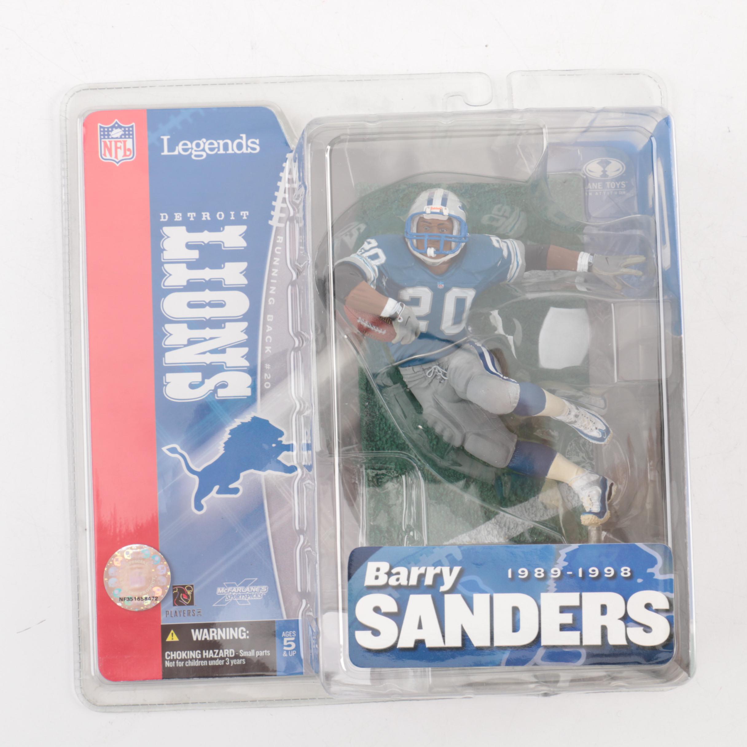 Seven NFL Legend Figurines