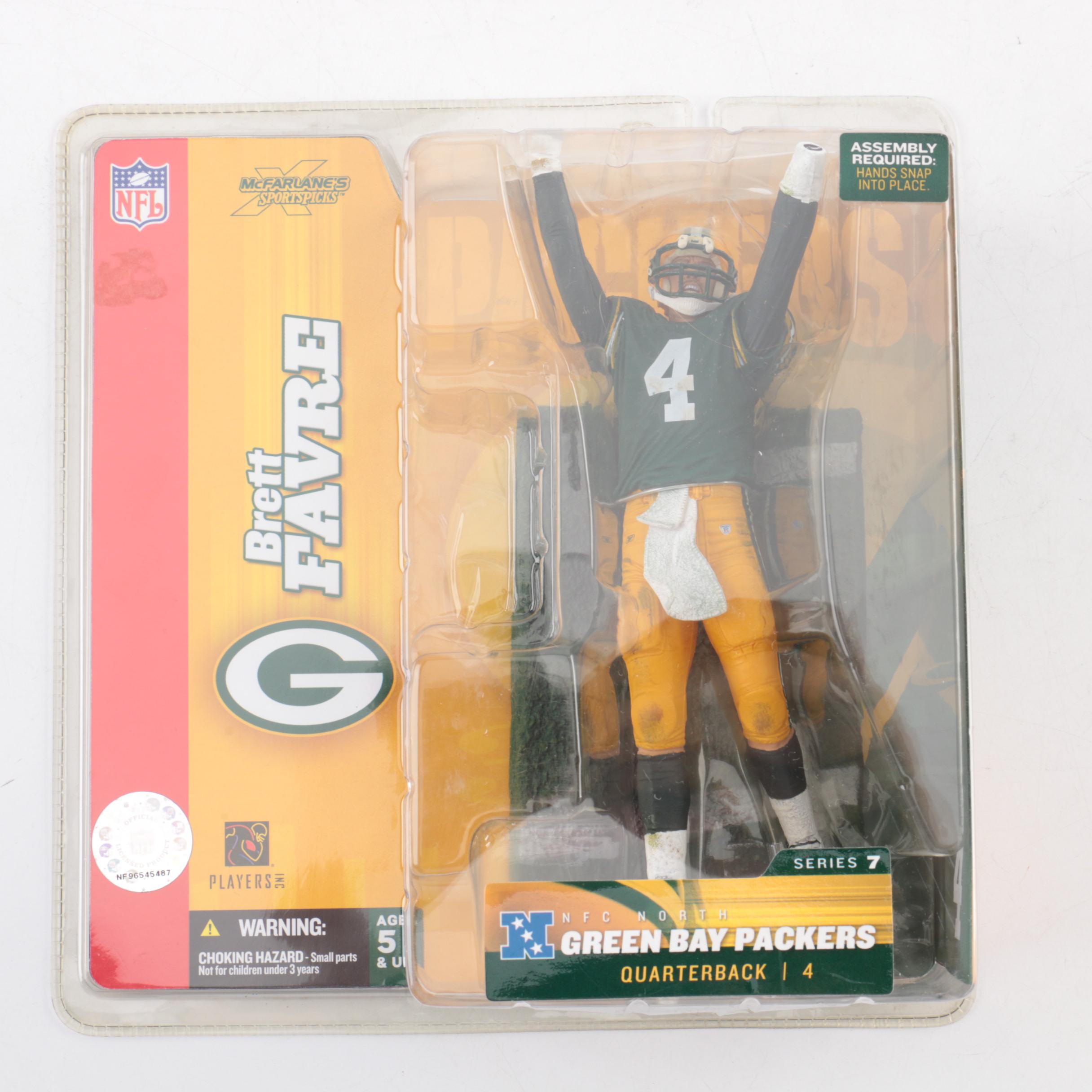 Seven NFL Legend Figurines