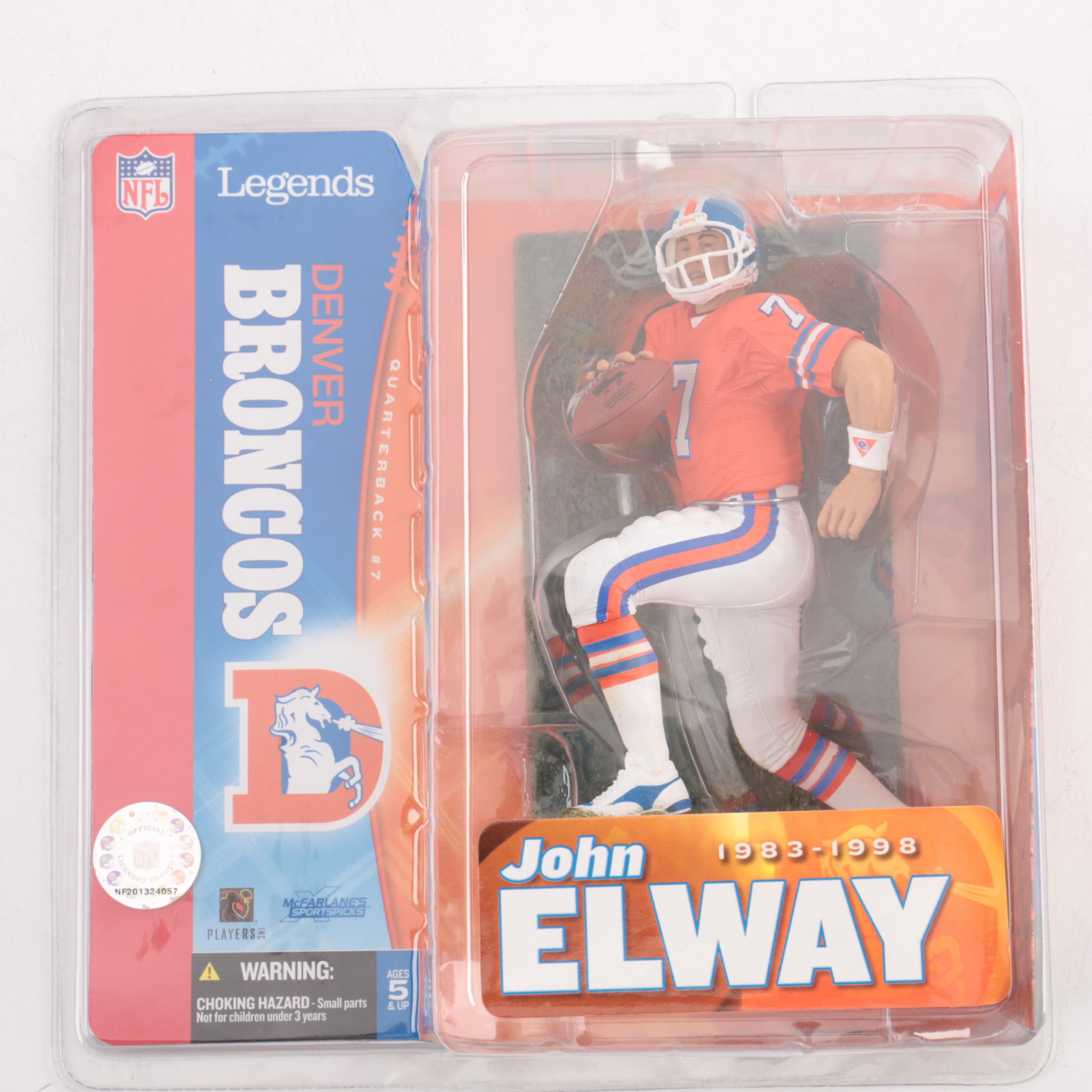 Seven NFL Legend Figurines