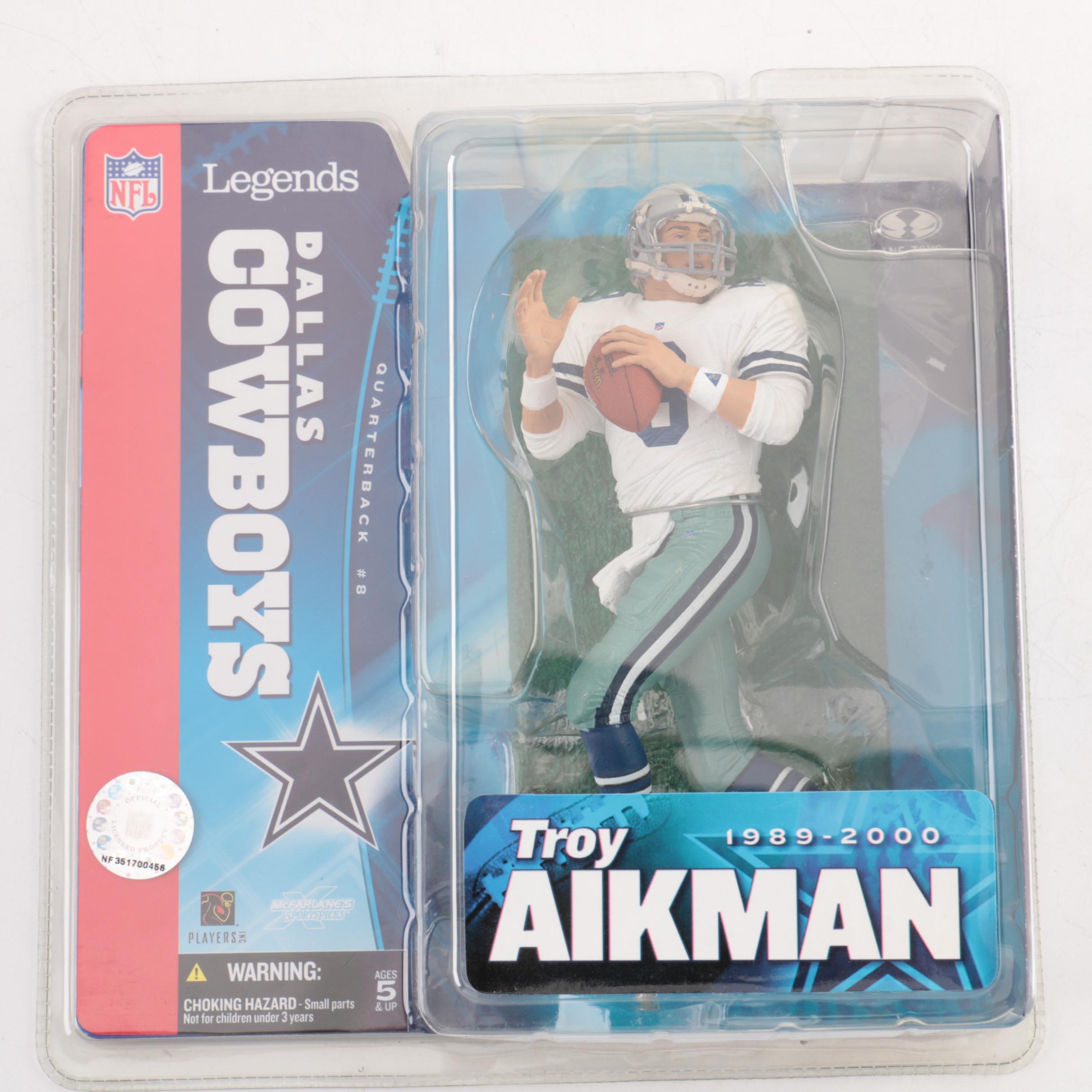 Seven NFL Legend Figurines
