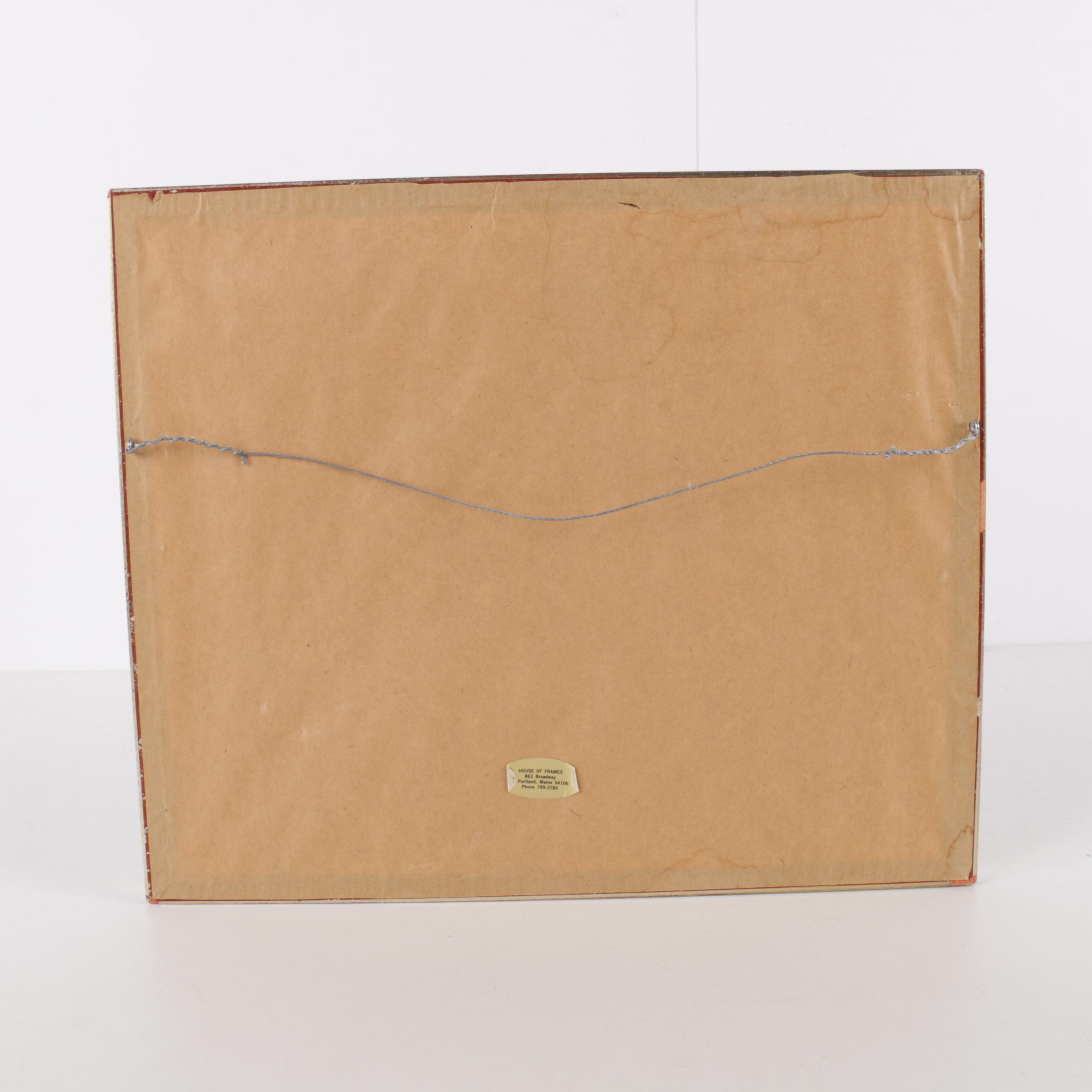 Nancy Hubbe Watercolor on Paper of Hibiscus Flowers