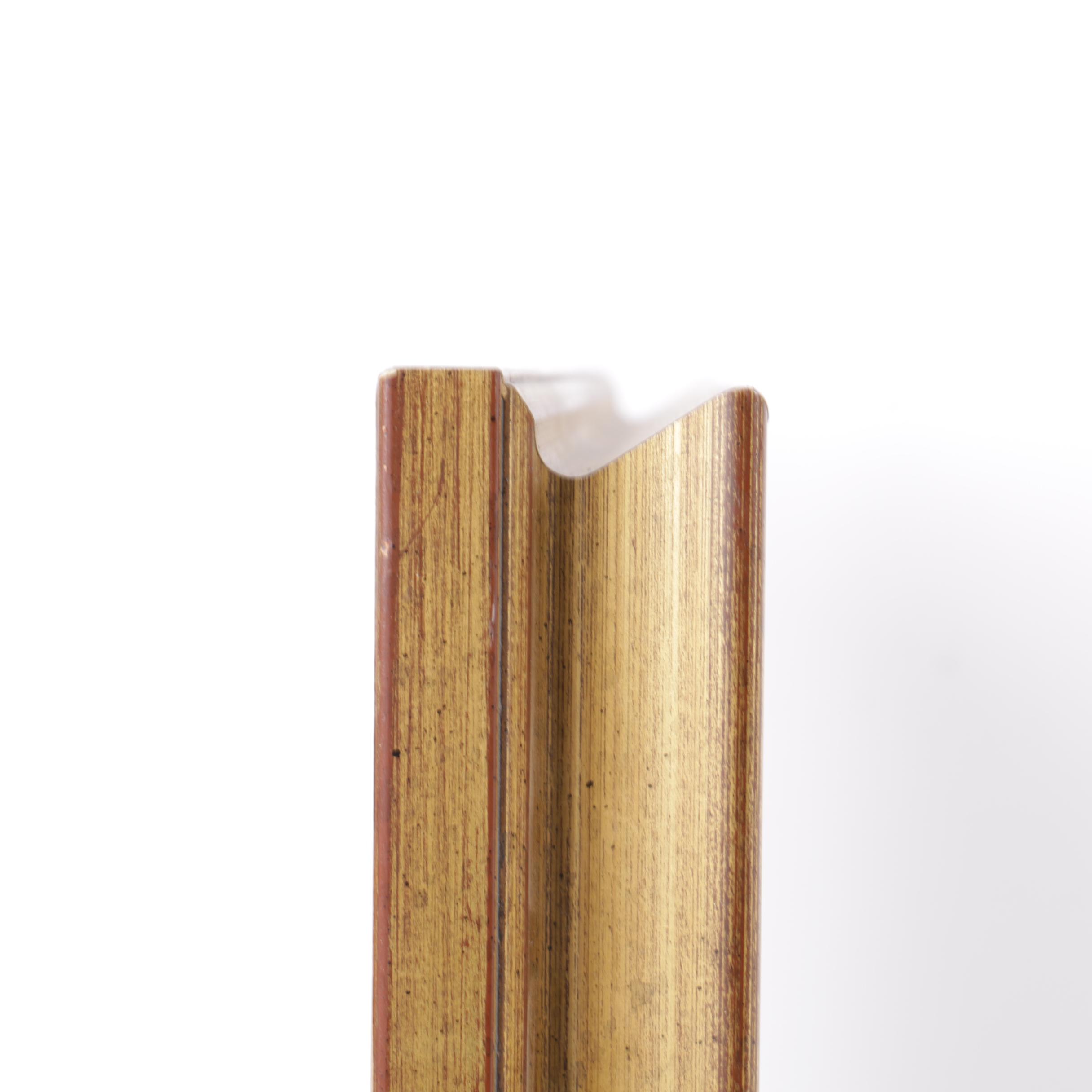 Karl Wagenbauer Oil Painting on Glass of a Lakeside Town