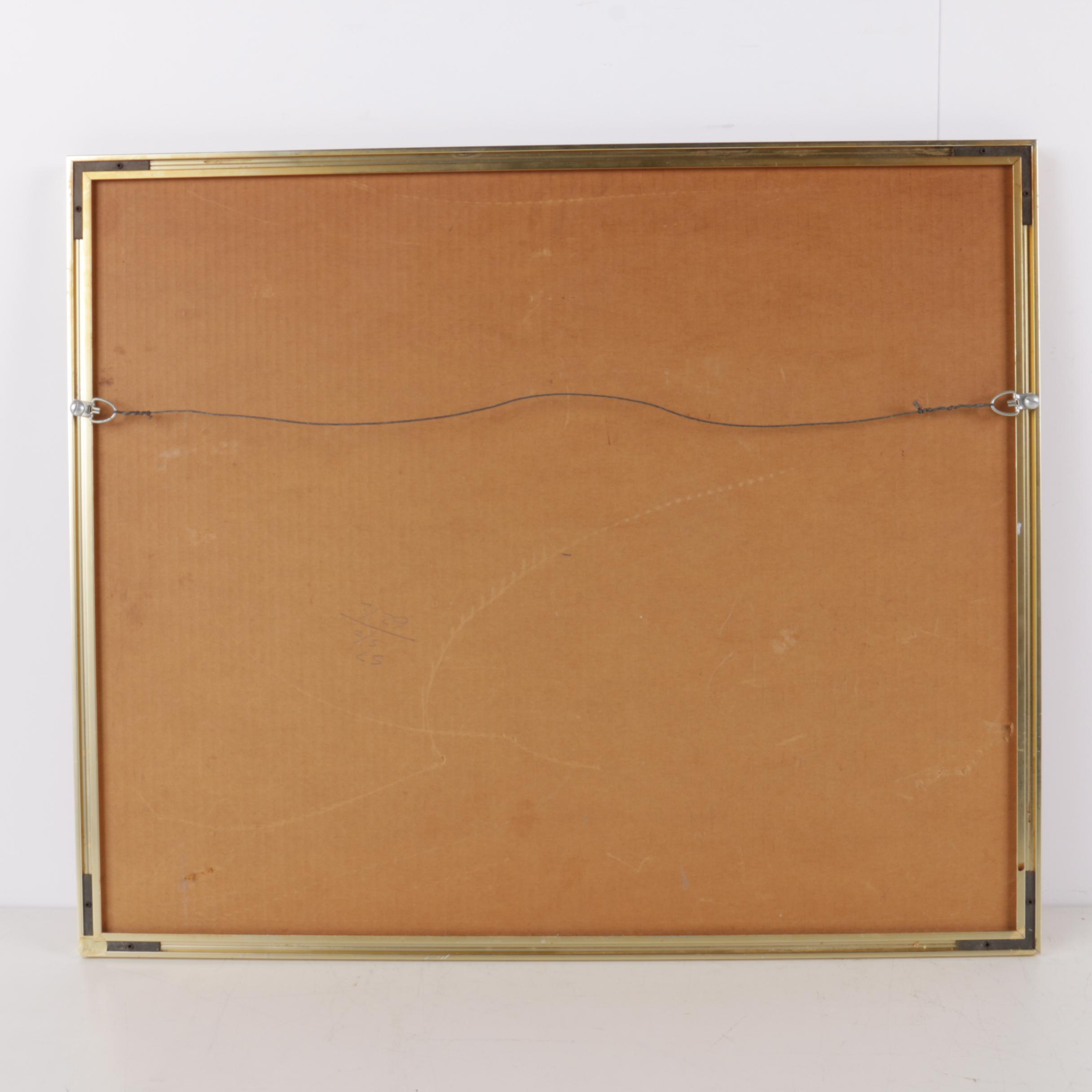 Lithograph Print on Paper After Henri Toulouse-Lautrec Sketch of People