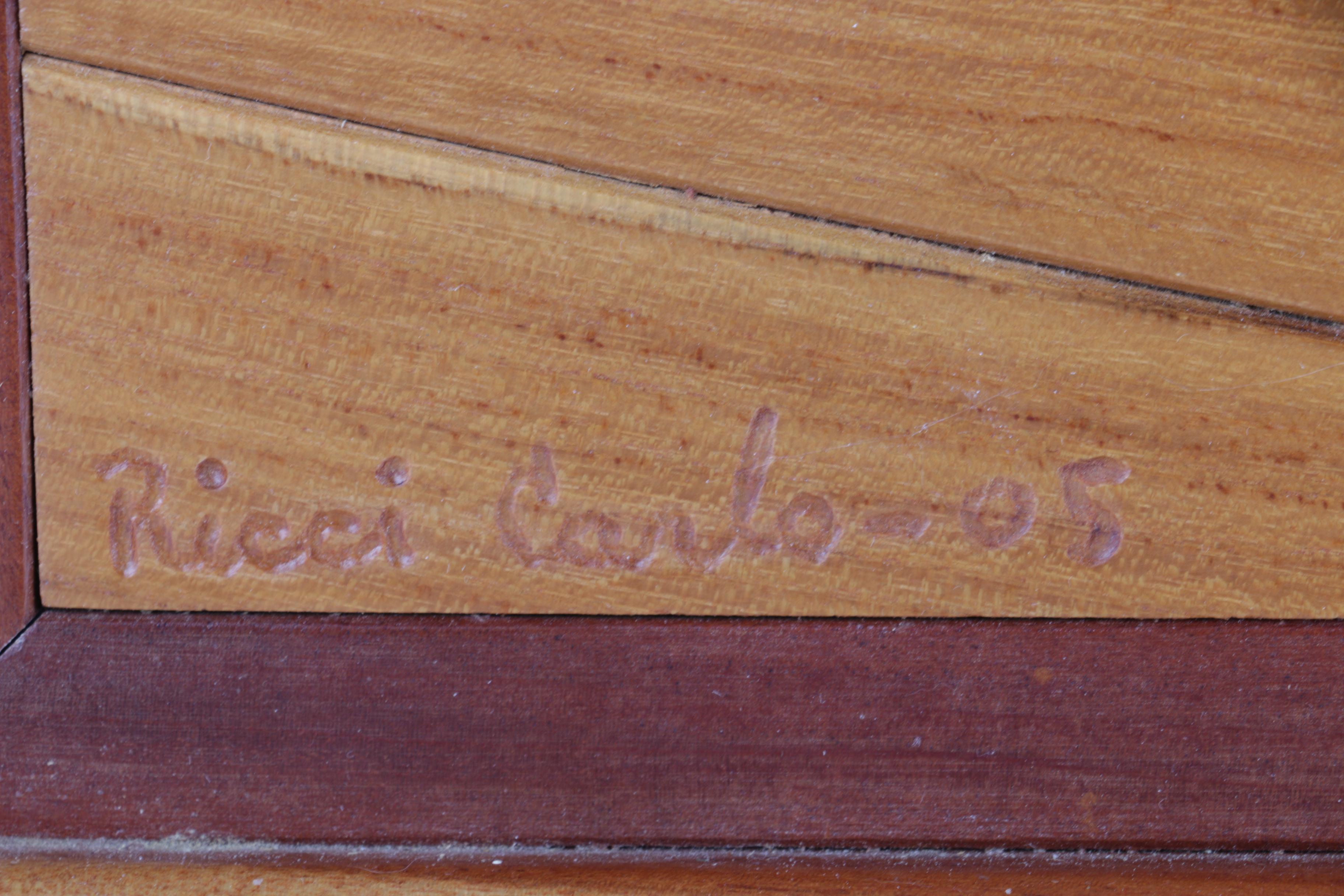 Ricci Carlo Wine-Themed Wooden Panel