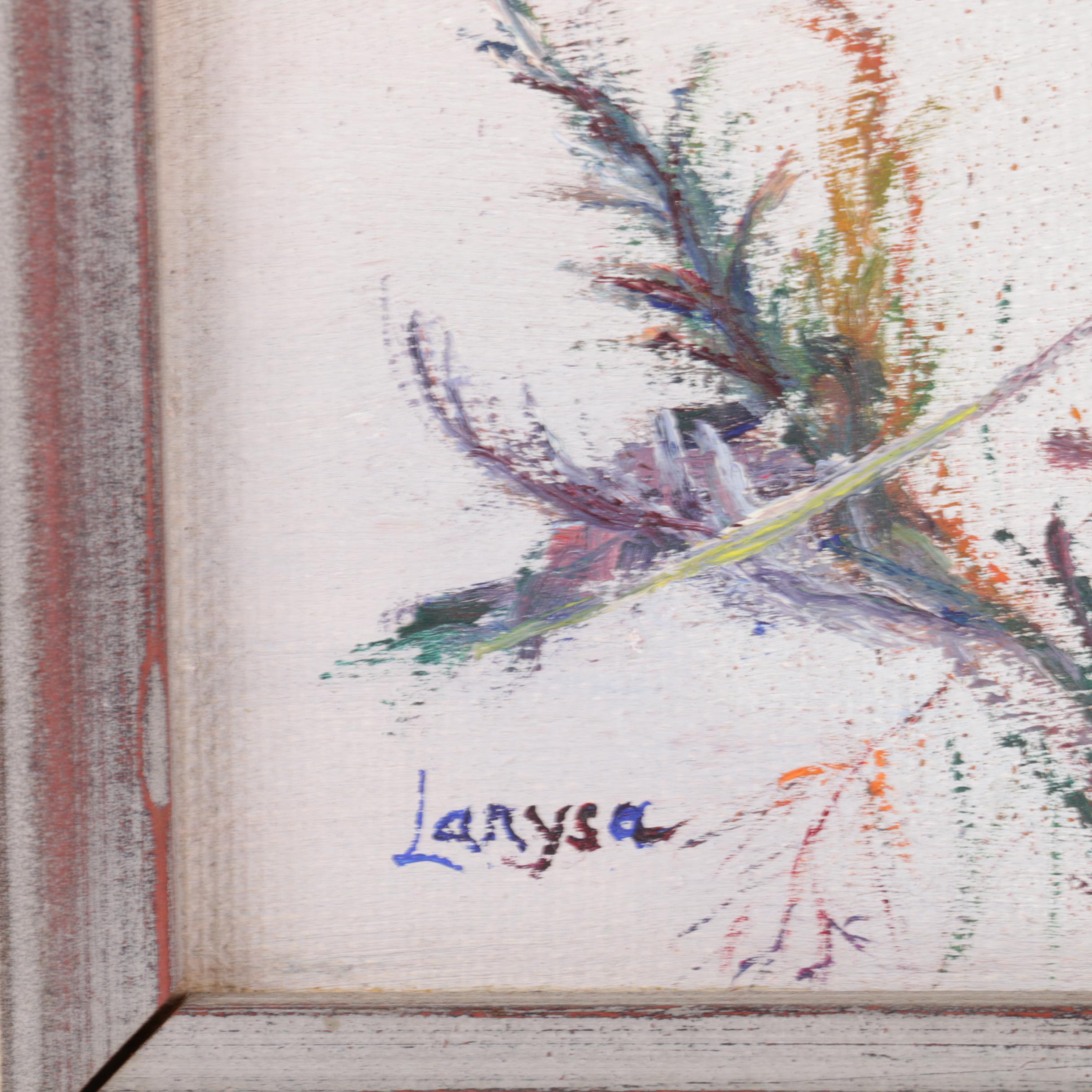 1977 Larysa Martyniuk Oil Painting of Poppies