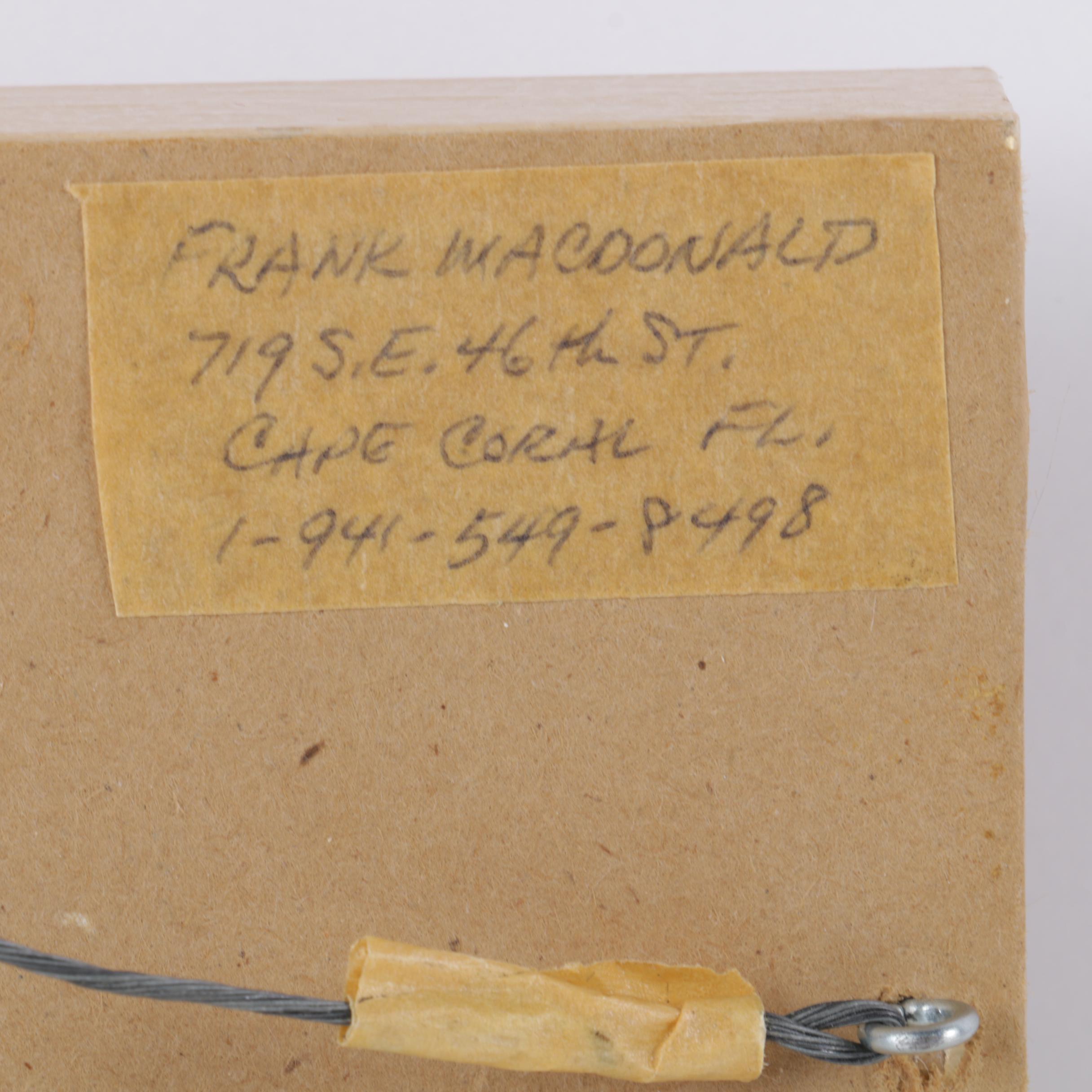 Frank MacDonald Watercolor Painting of a Coastal Home