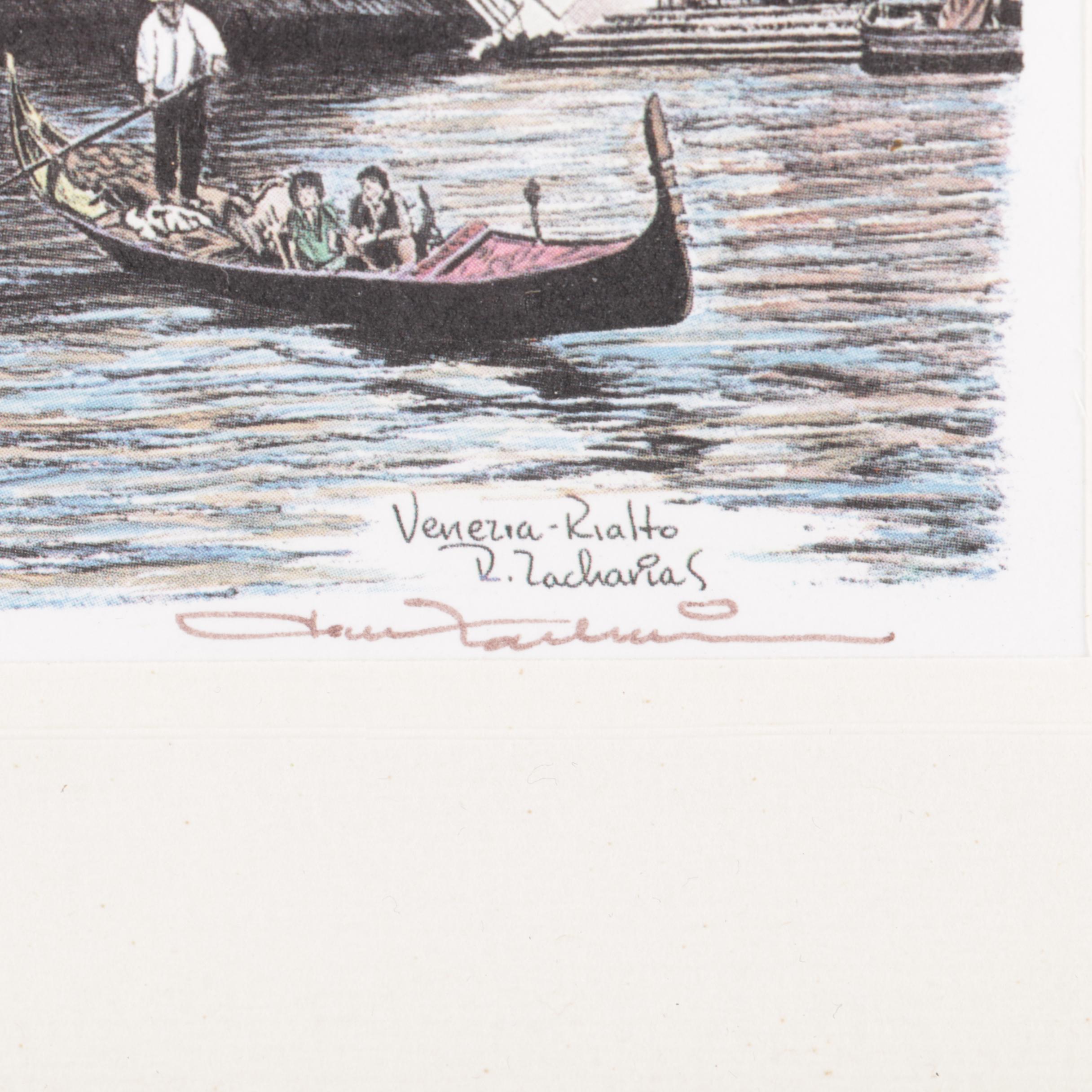 R. Zacharias Reproduction Prints of Venice
