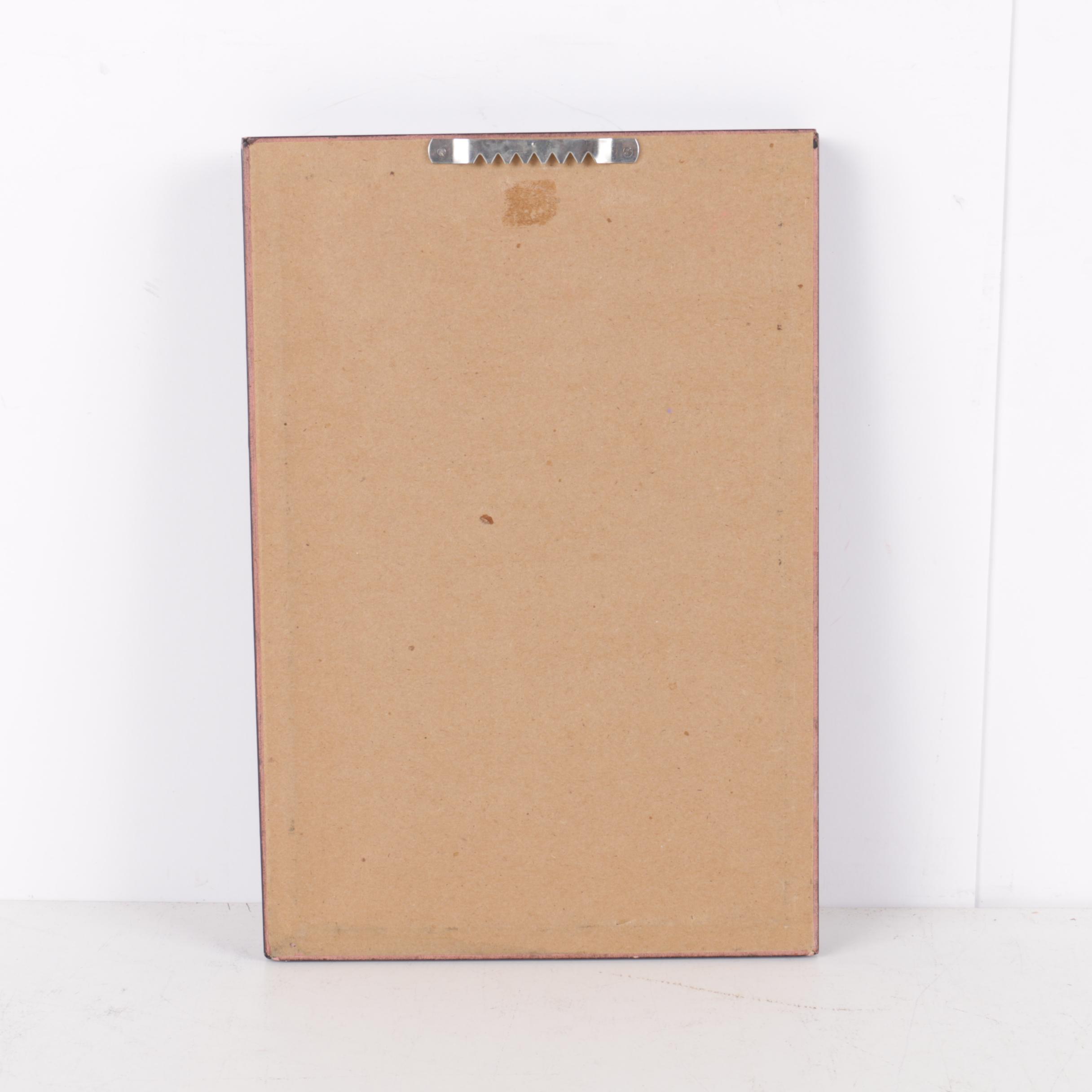 Hand-Tinted Lithograph on Paper "Mandrill"