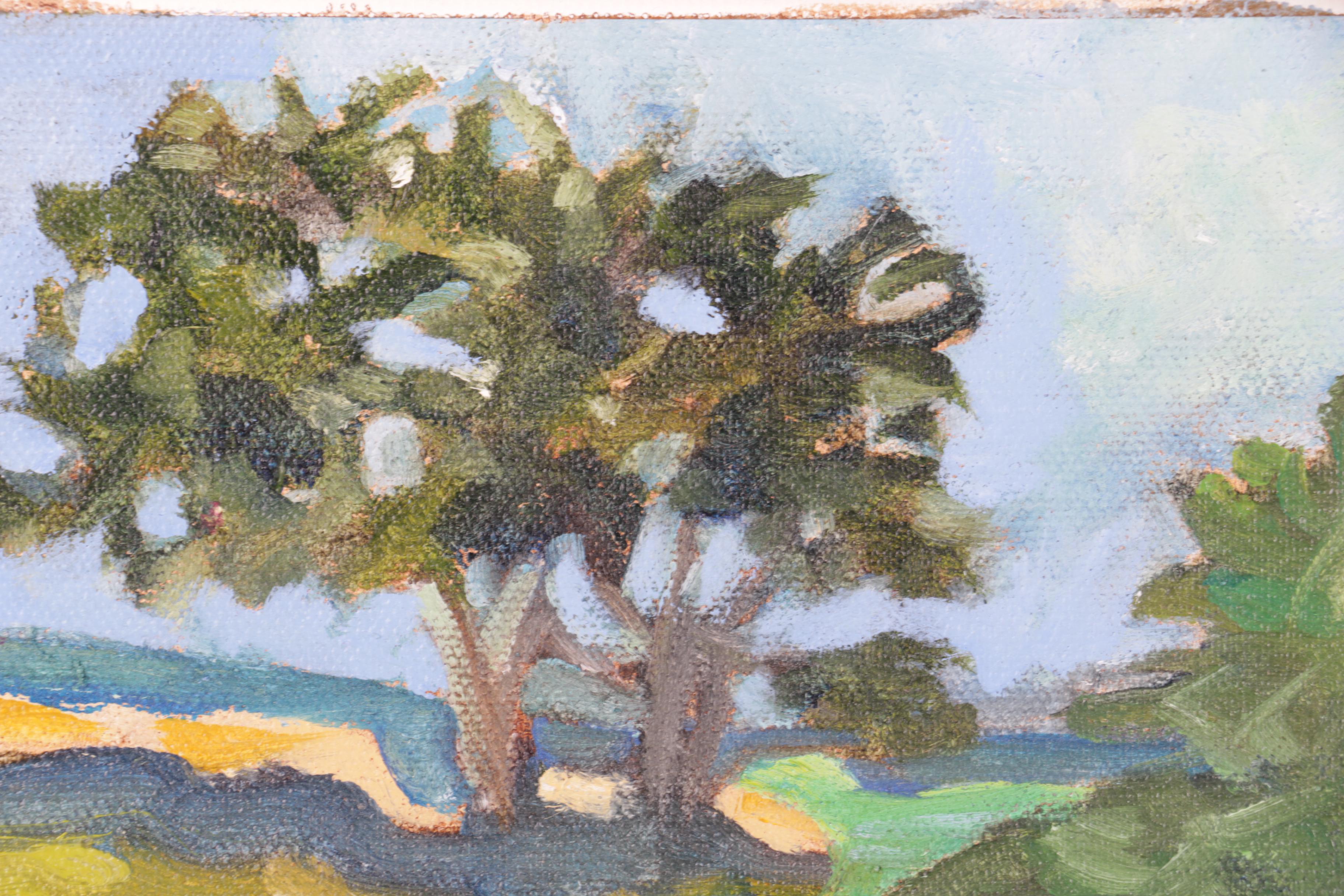 Oil Painting on Canvas of Landscape Scene