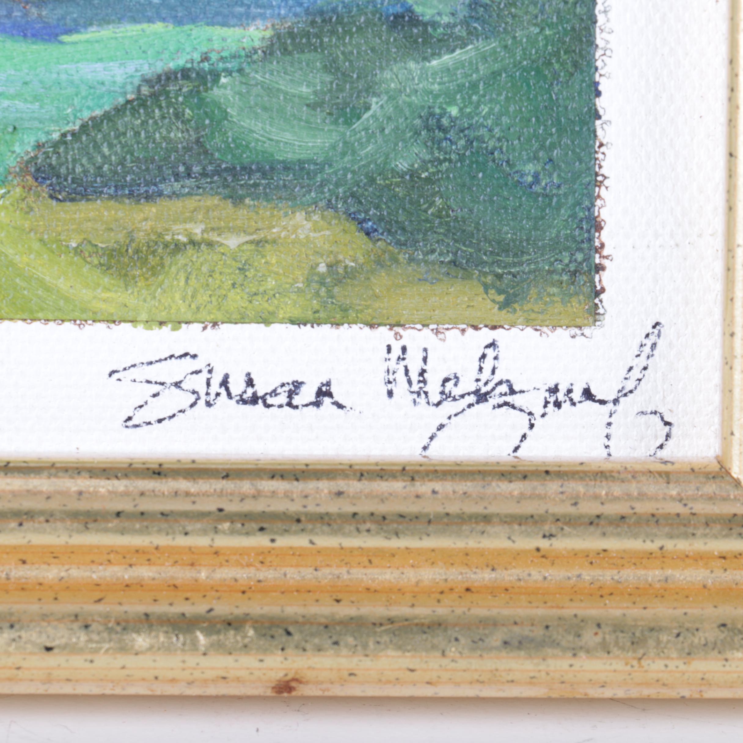 Oil Painting on Canvas of Landscape Scene