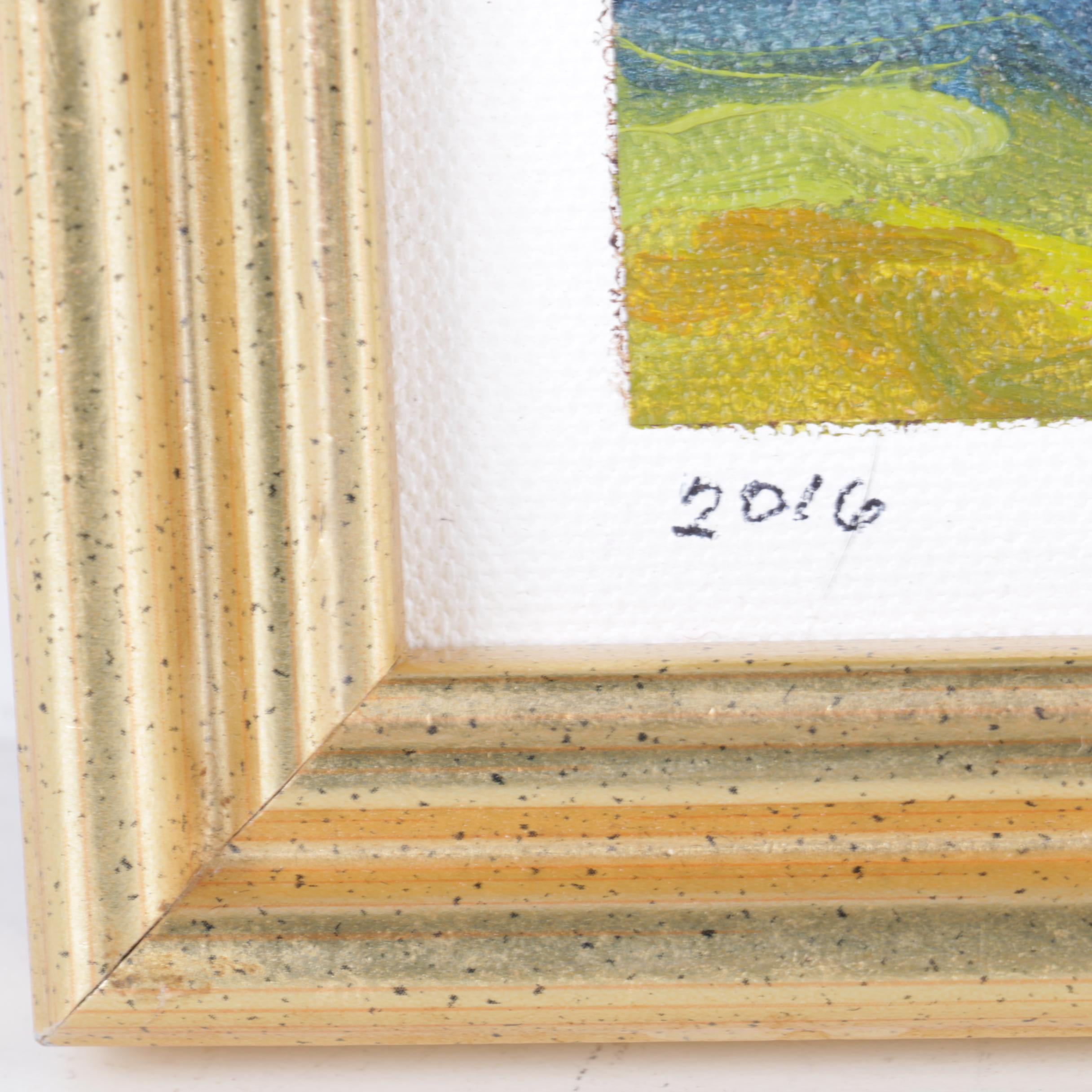 Oil Painting on Canvas of Landscape Scene