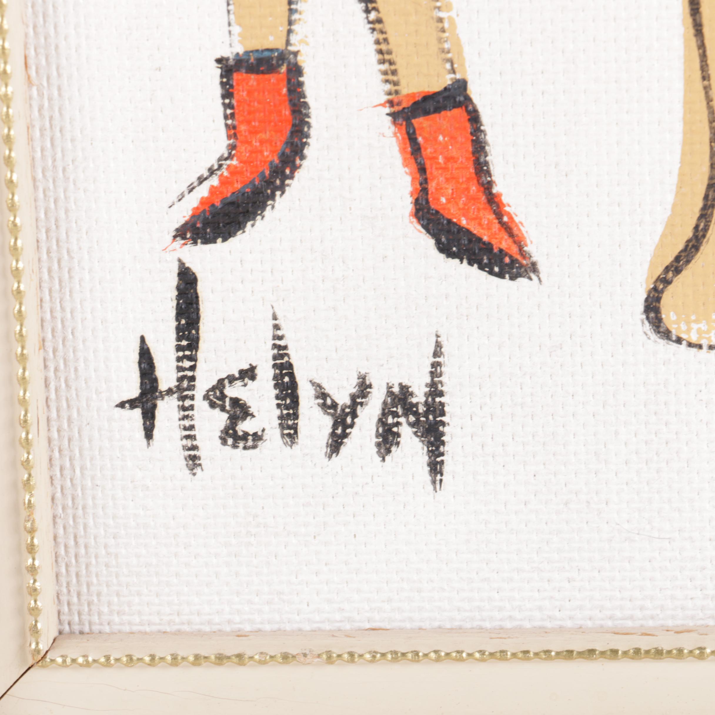 Helyn Mann Acrylic Painting on Canvas of Children