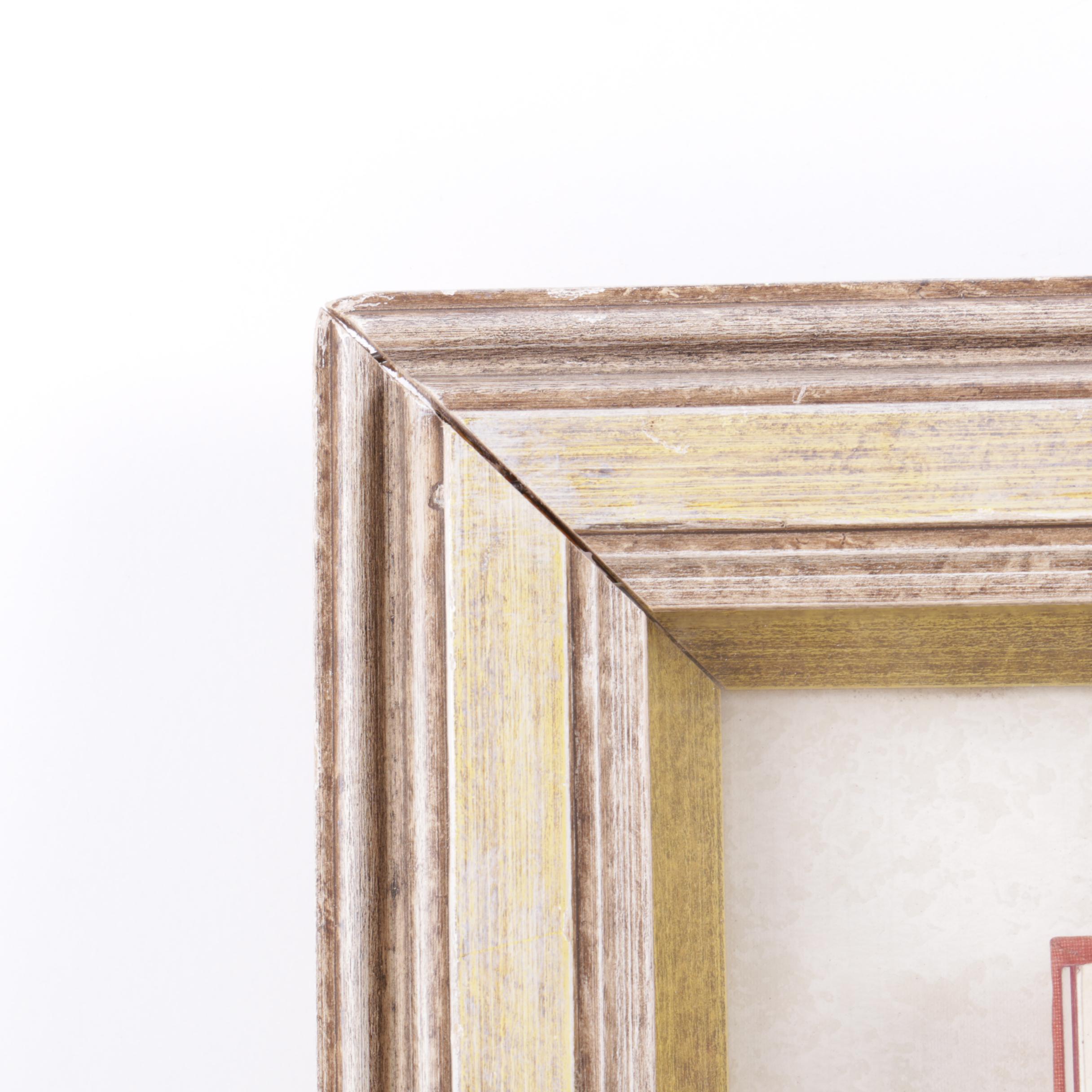 Framed Copy of The Tempest With Hand Colored Illustration