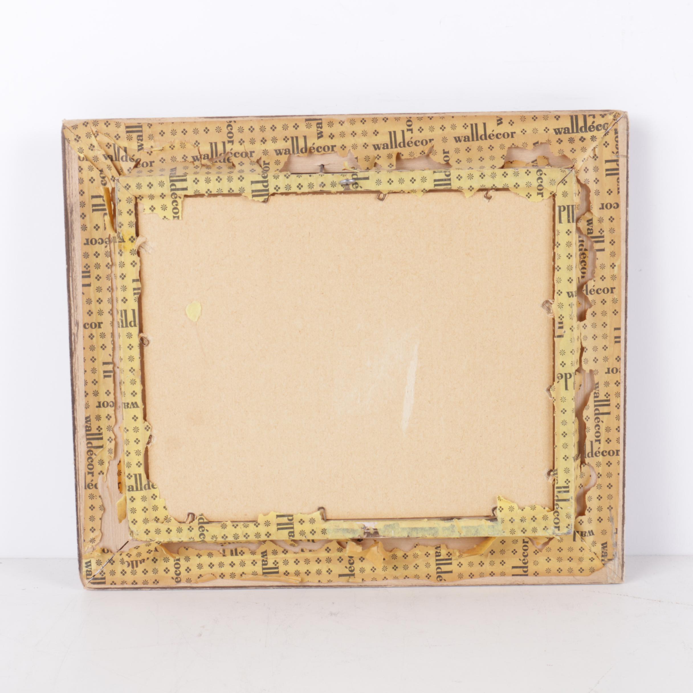 Framed Copy of The Tempest With Hand Colored Illustration