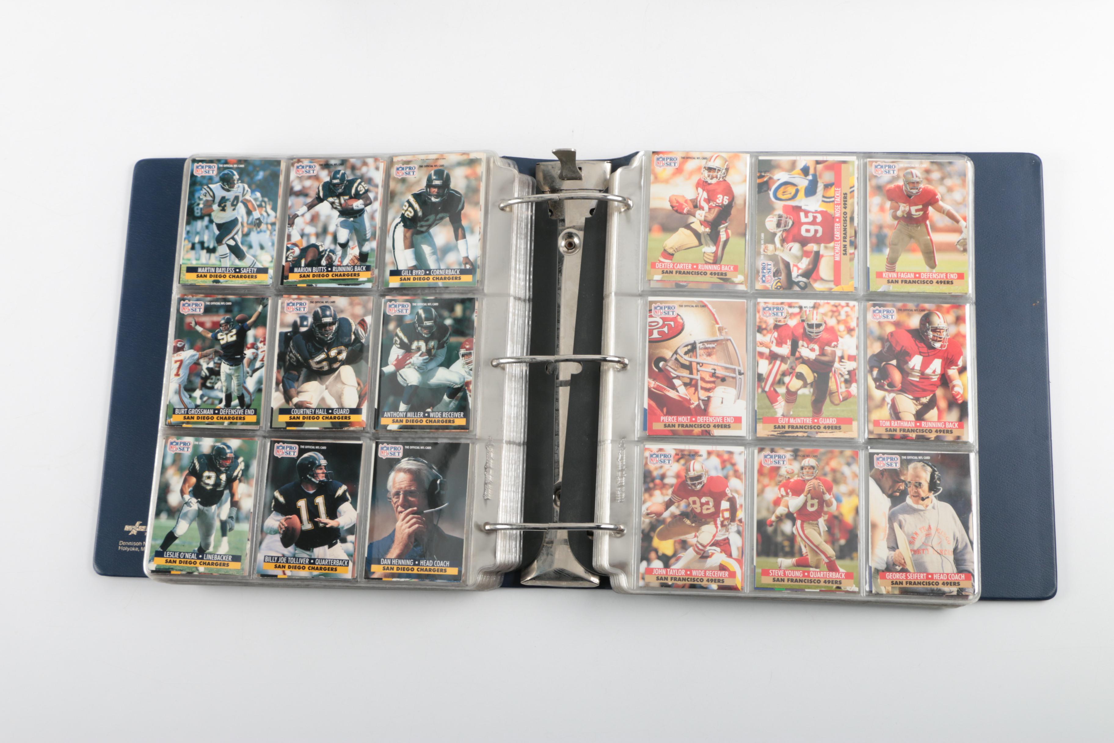 Modern Football Cards in Binders