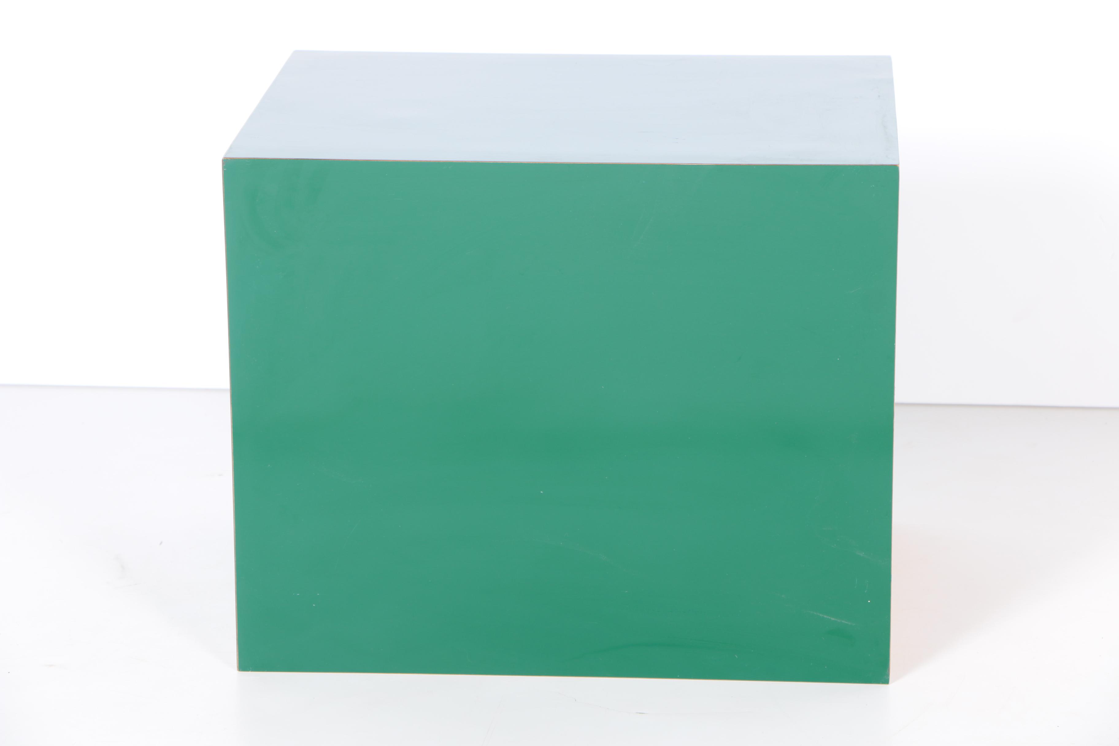 Green Modern Style Laminate Accent Table