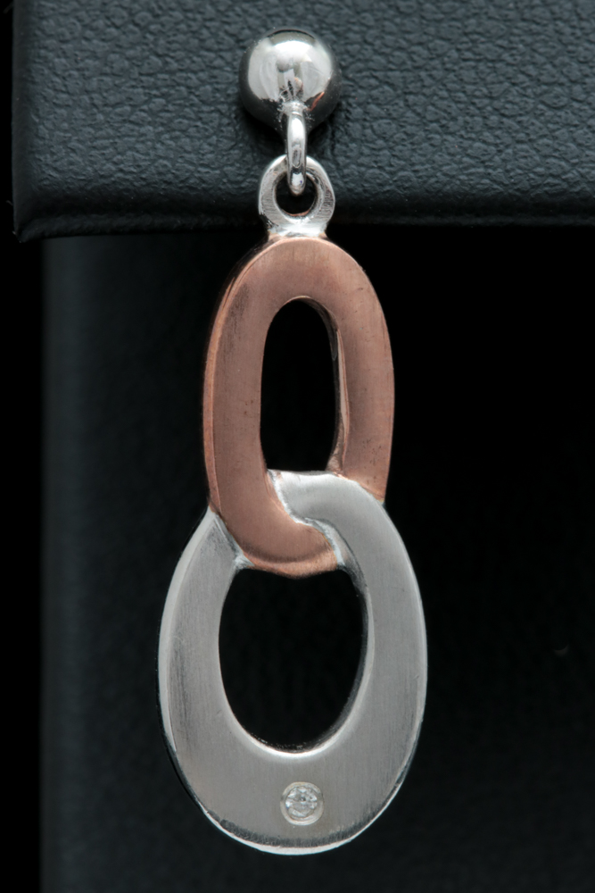 Bastian Sterling Silver and Diamond Earrings