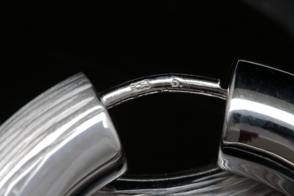 Bastian Sterling Silver Textured Hoop Earrings