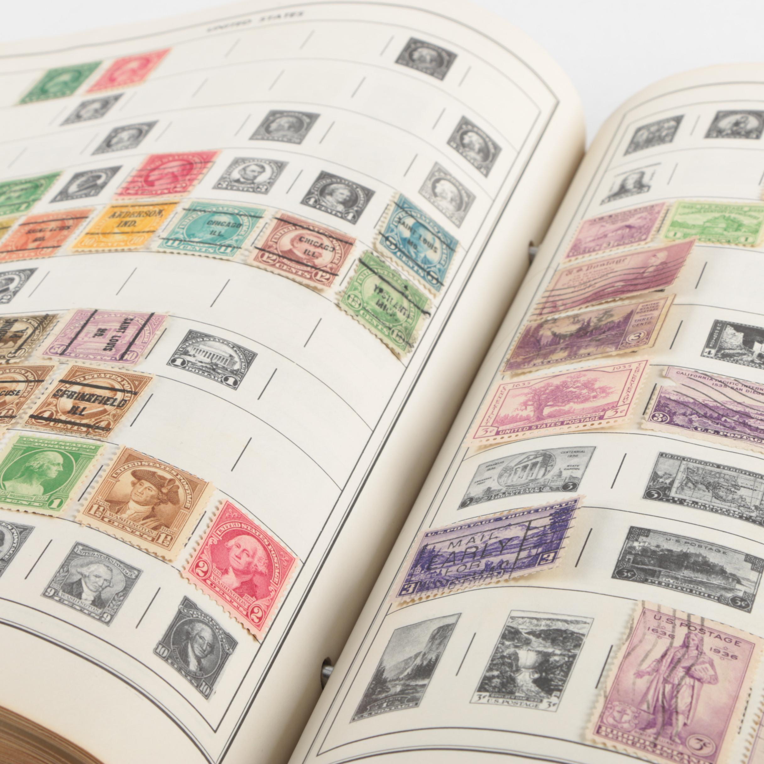 Vintage United States and Foreign Stamp Collection Including First Day Covers