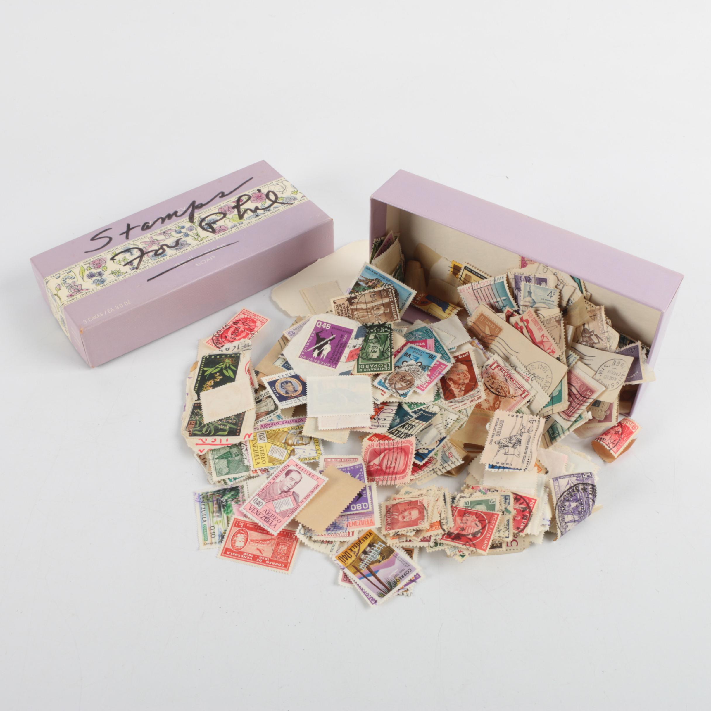 Vintage United States and Foreign Stamp Collection Including First Day Covers