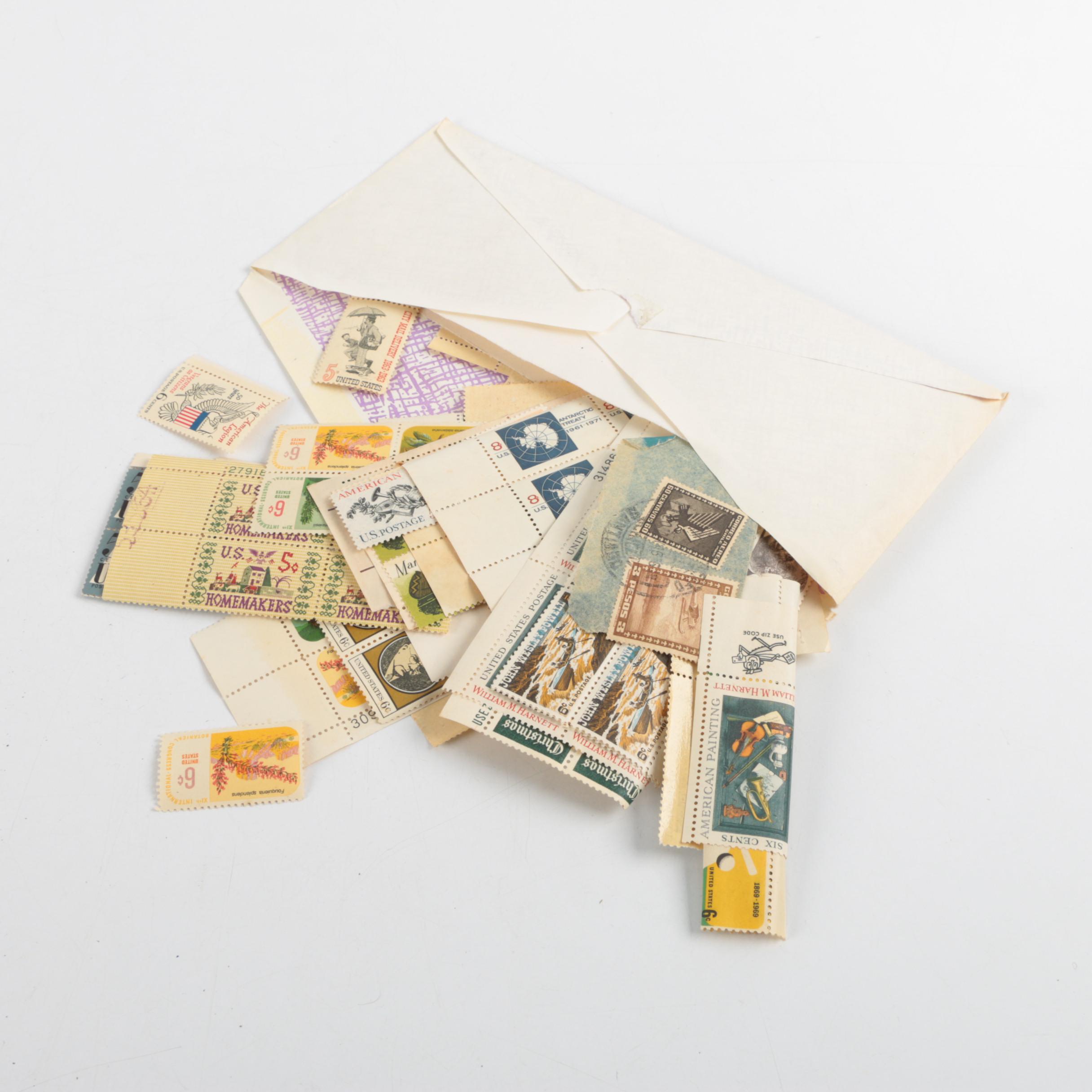 Vintage United States and Foreign Stamp Collection Including First Day Covers