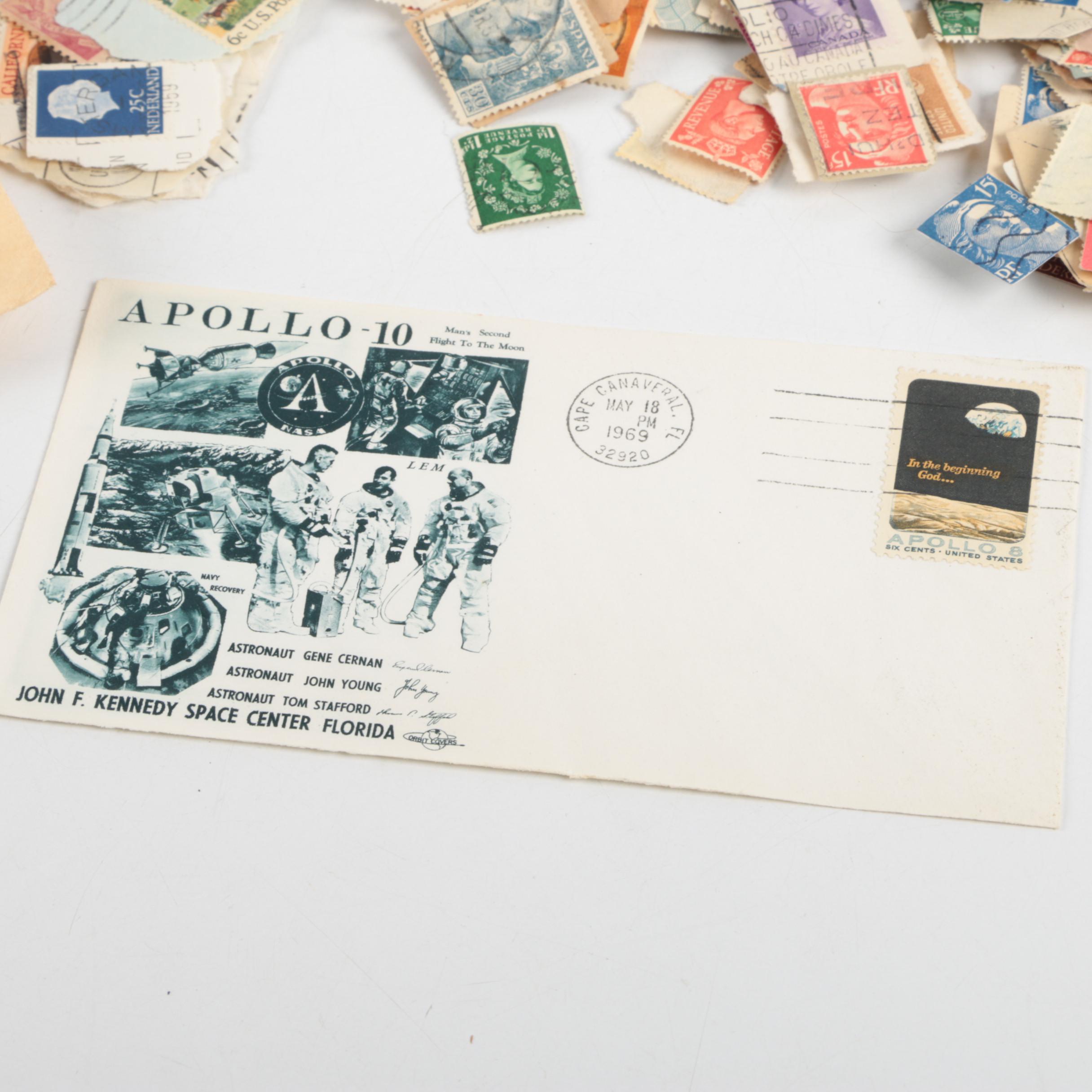 Vintage United States and Foreign Stamp Collection Including First Day Covers