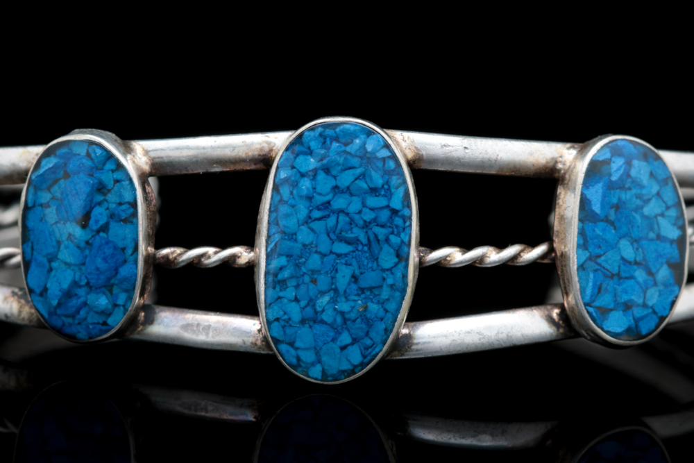 Mexico Sterling Silver and Lapis Lazuli Bracelet