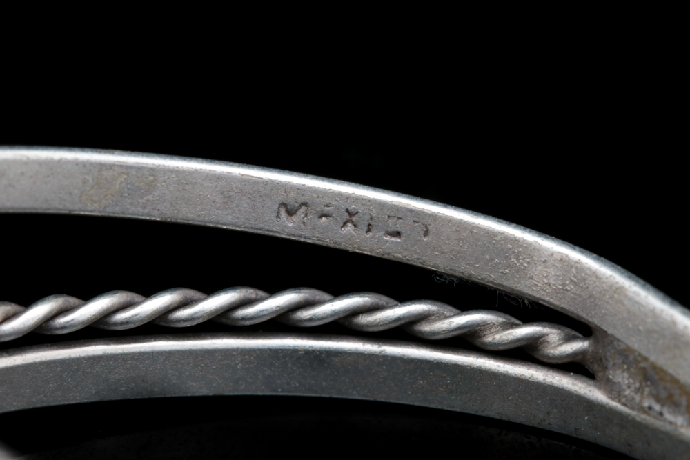 Mexico Sterling Silver and Lapis Lazuli Bracelet