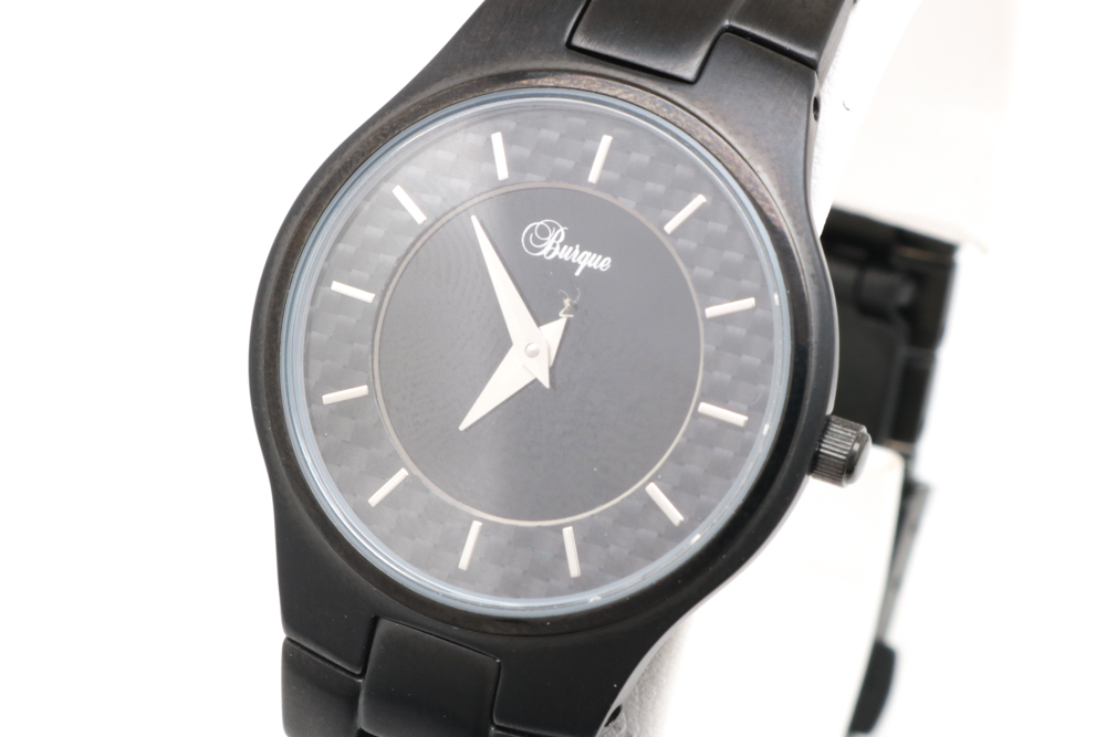 Burque Black Stainless Steel Watch