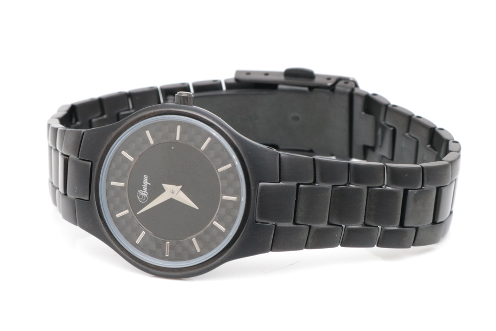 Burque Black Stainless Steel Watch
