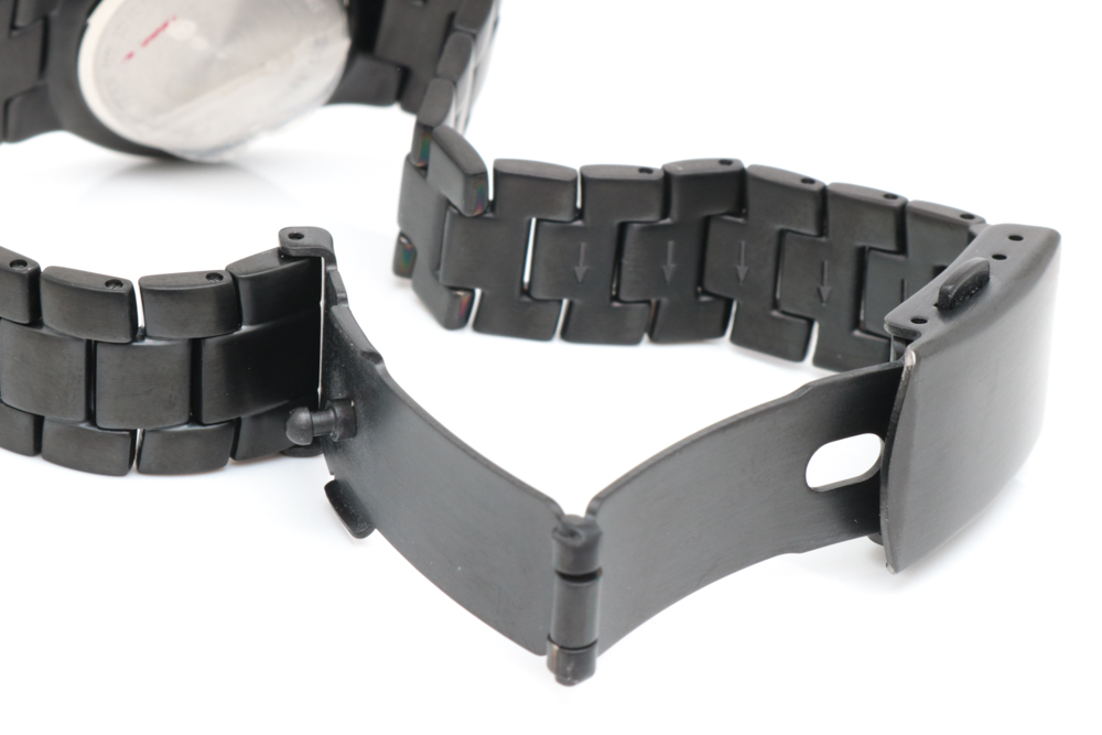 Burque Black Stainless Steel Watch