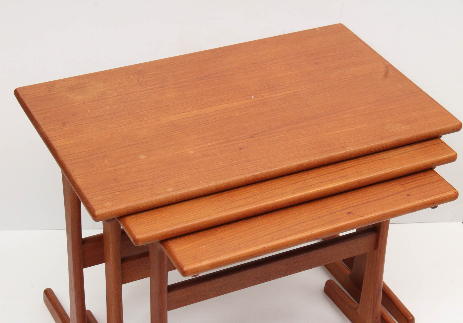 Three Danish Modern Teak Nesting Tables