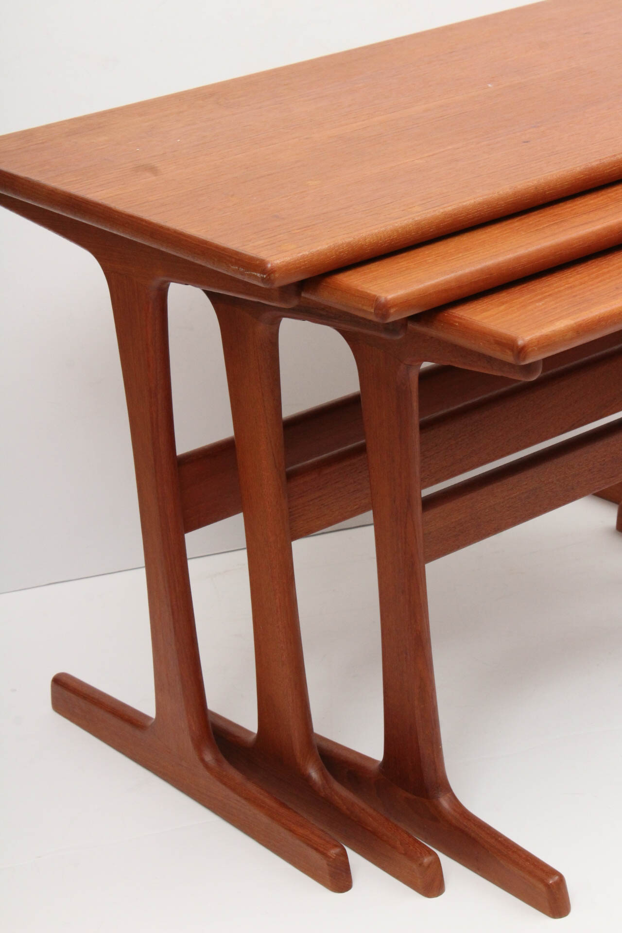 Three Danish Modern Teak Nesting Tables
