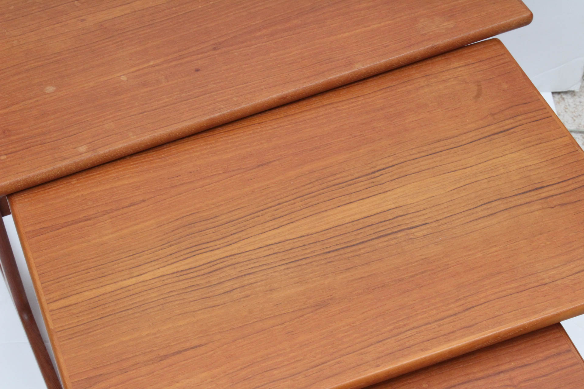 Three Danish Modern Teak Nesting Tables