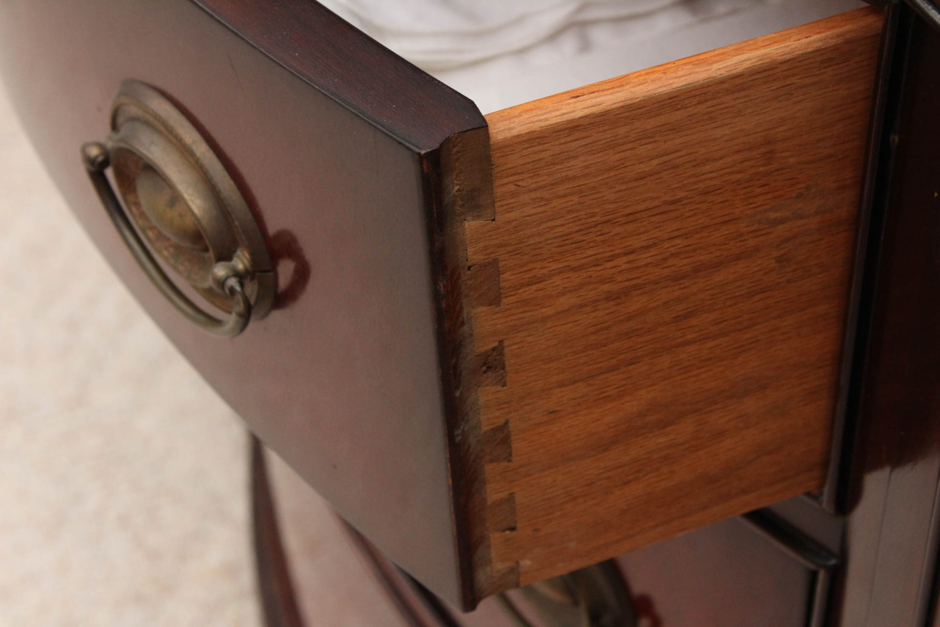 Vintage Mahogany China Cabinet by Drexel