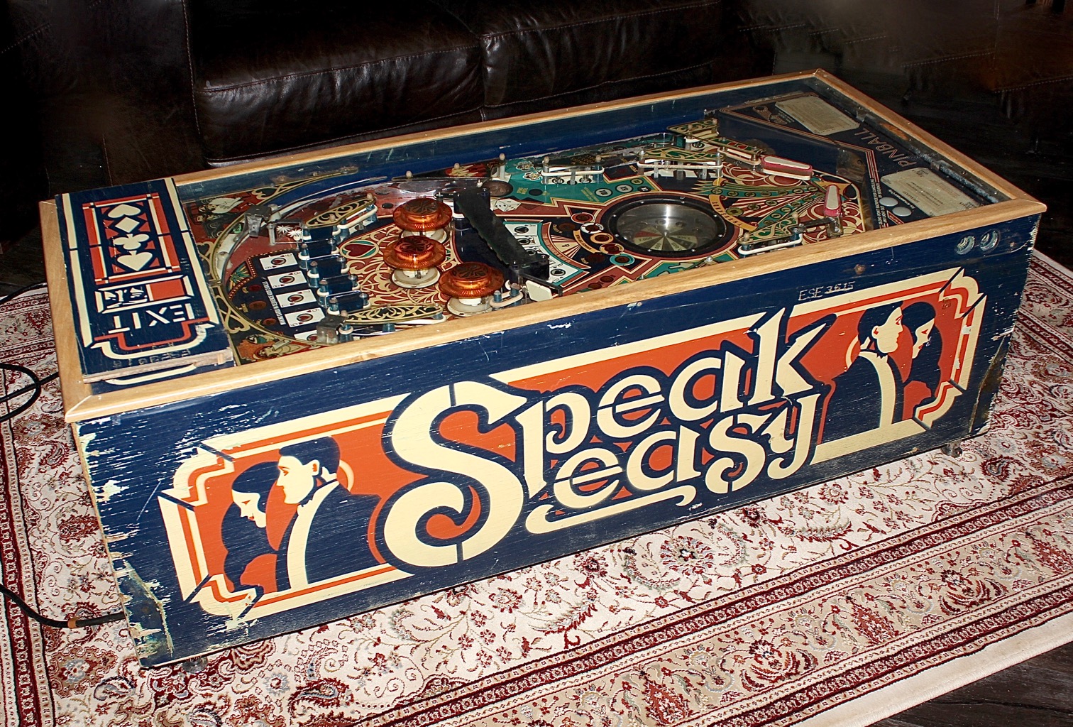 1982 Bally 'Speakeasy" Pinball Repurposed as Table